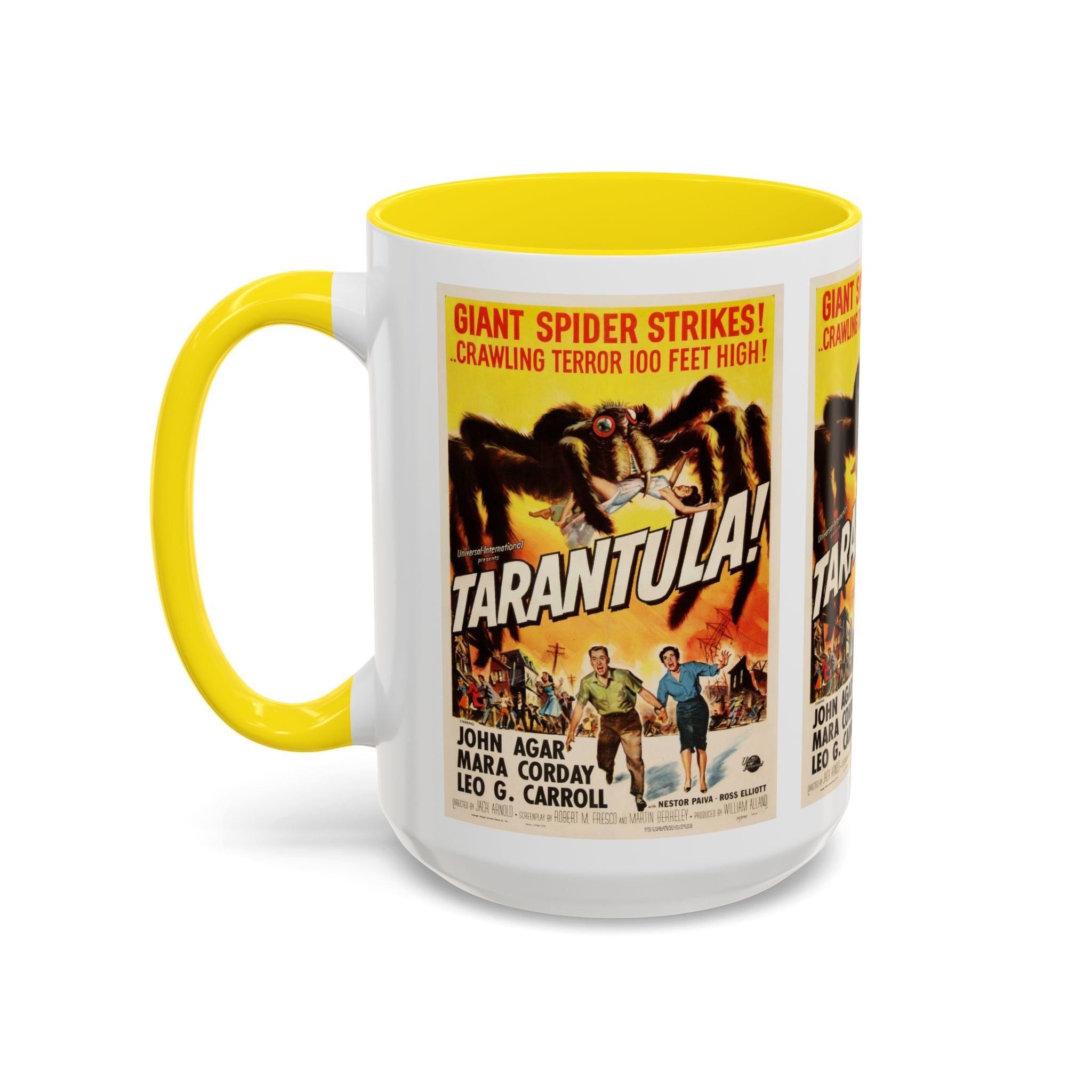 Cult Classic Movie Poster Art Accent Coffee Mug (11, 15oz) - Tarantula 1955 - POPvault