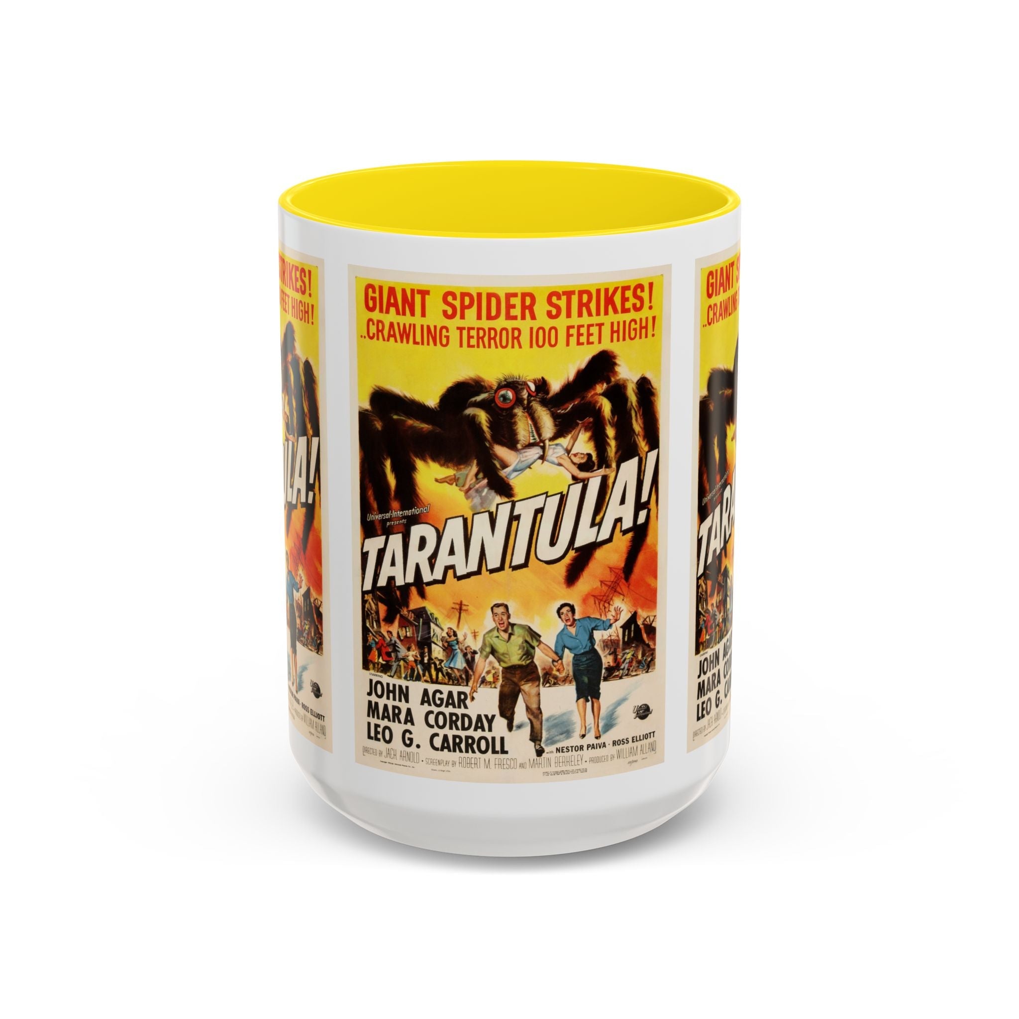 Cult Classic Movie Poster Art Accent Coffee Mug (11, 15oz) - Tarantula 1955 - POPvault