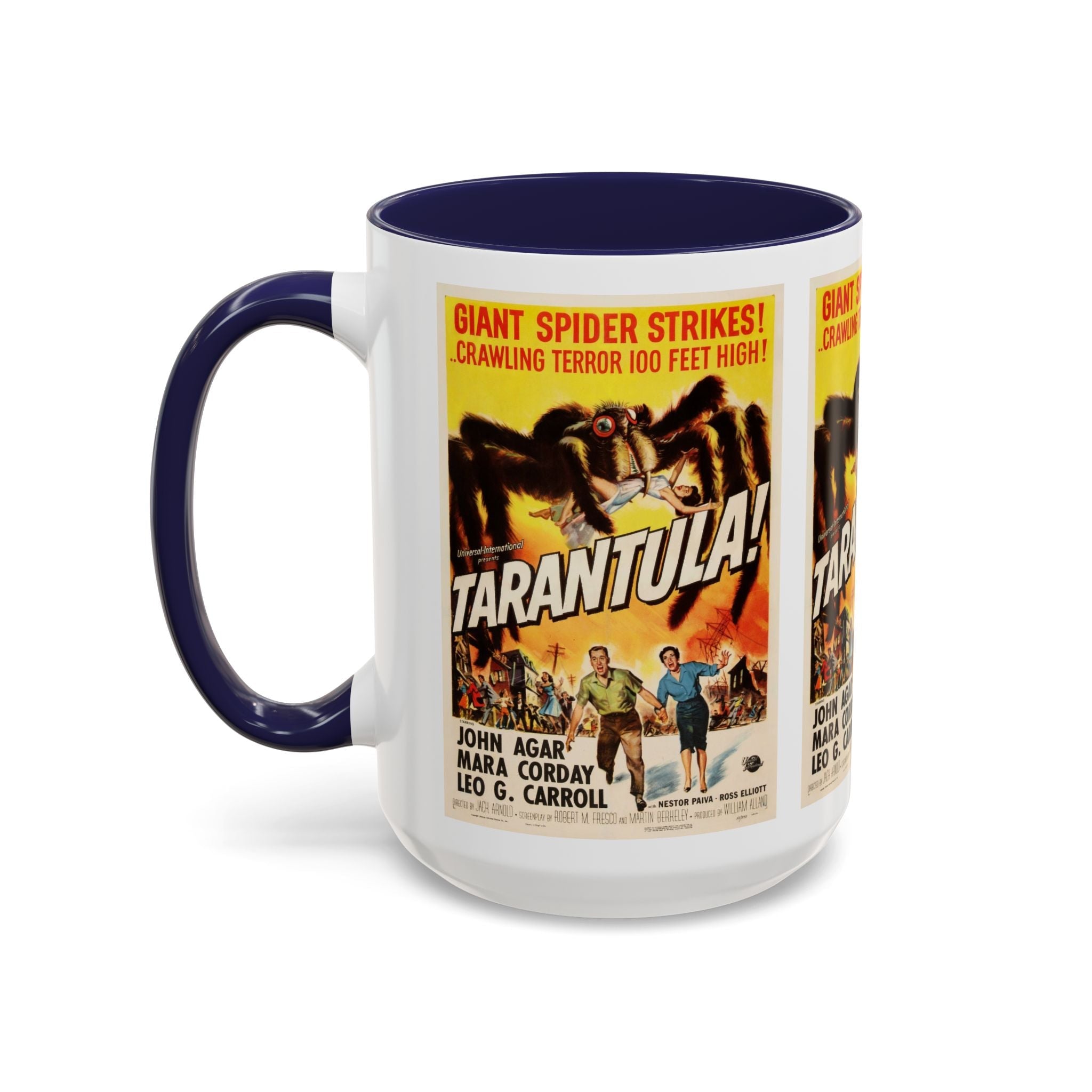 Cult Classic Movie Poster Art Accent Coffee Mug (11, 15oz) - Tarantula 1955 - POPvault
