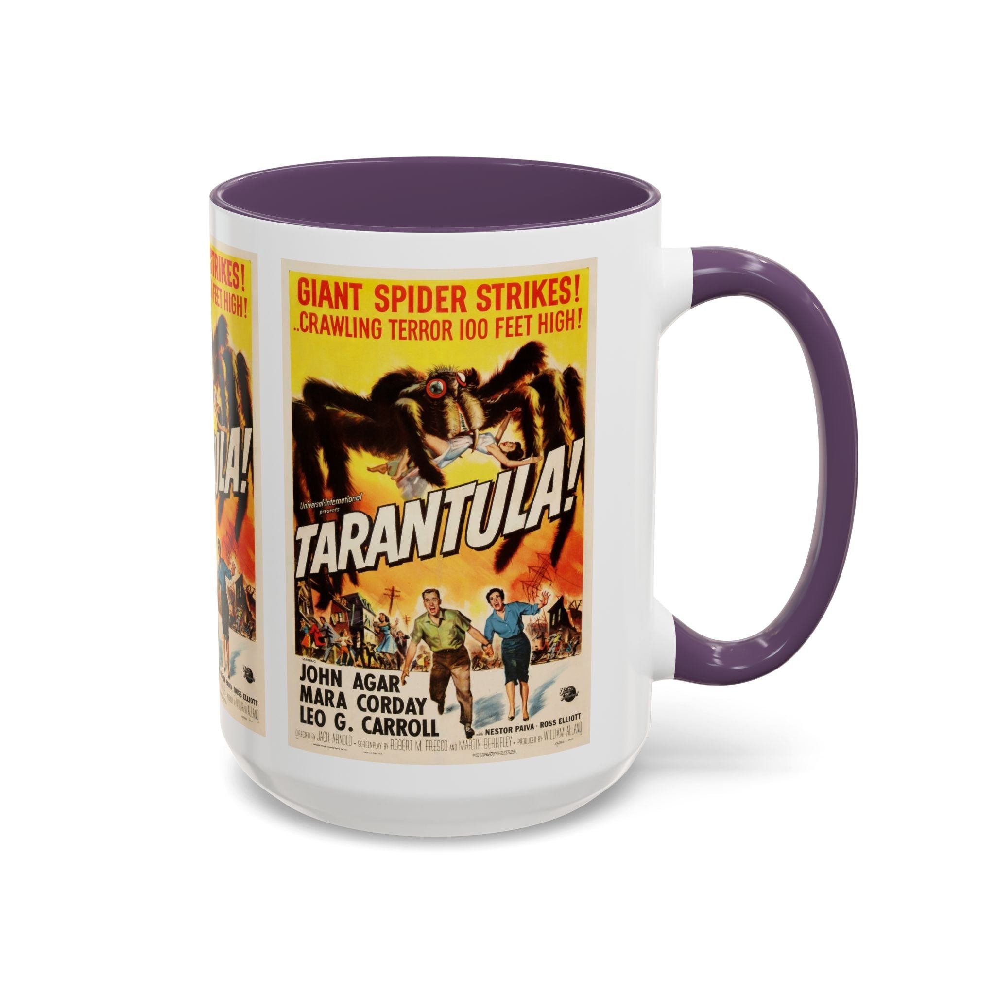 Cult Classic Movie Poster Art Accent Coffee Mug (11, 15oz) - Tarantula 1955 - POPvault