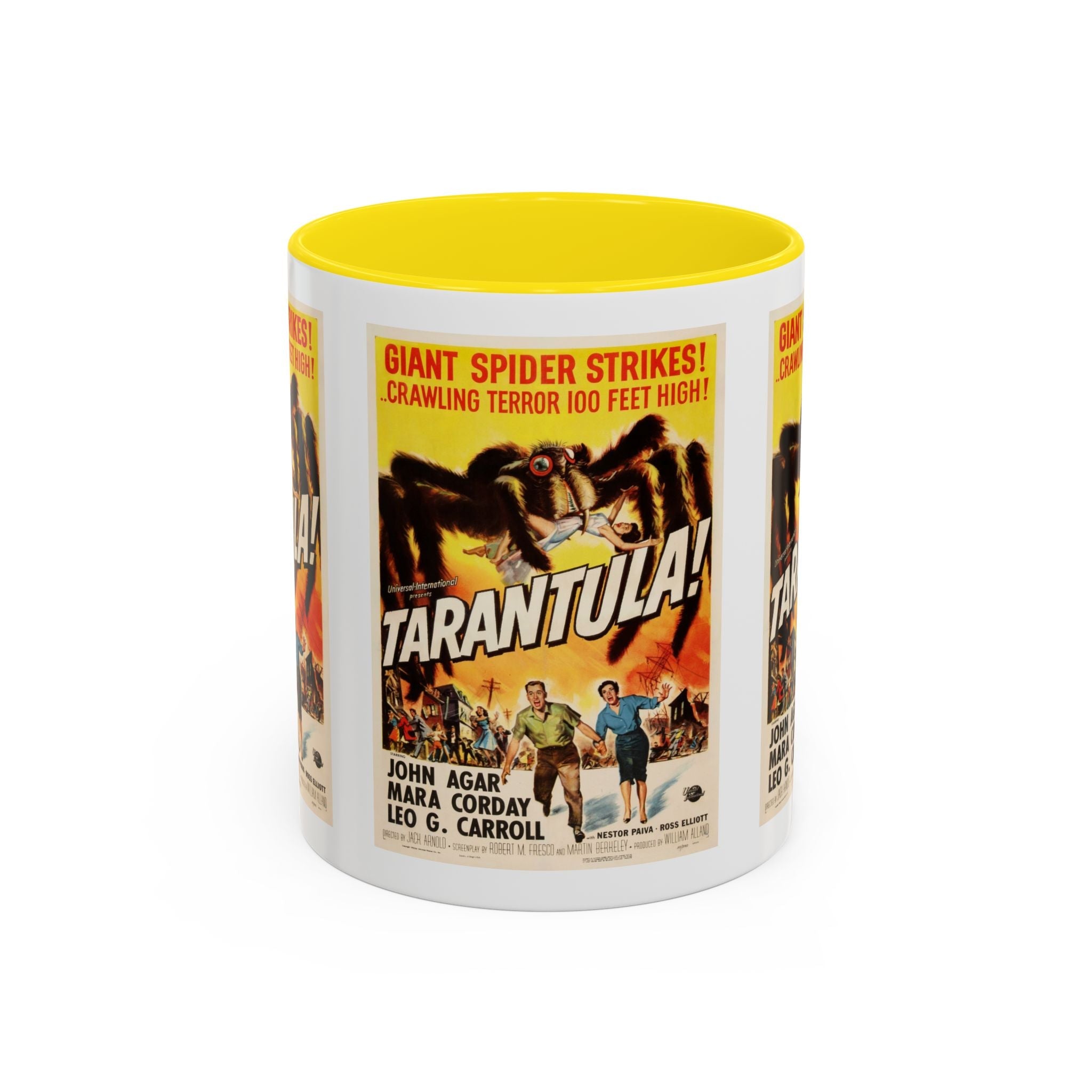 Cult Classic Movie Poster Art Accent Coffee Mug (11, 15oz) - Tarantula 1955 - POPvault