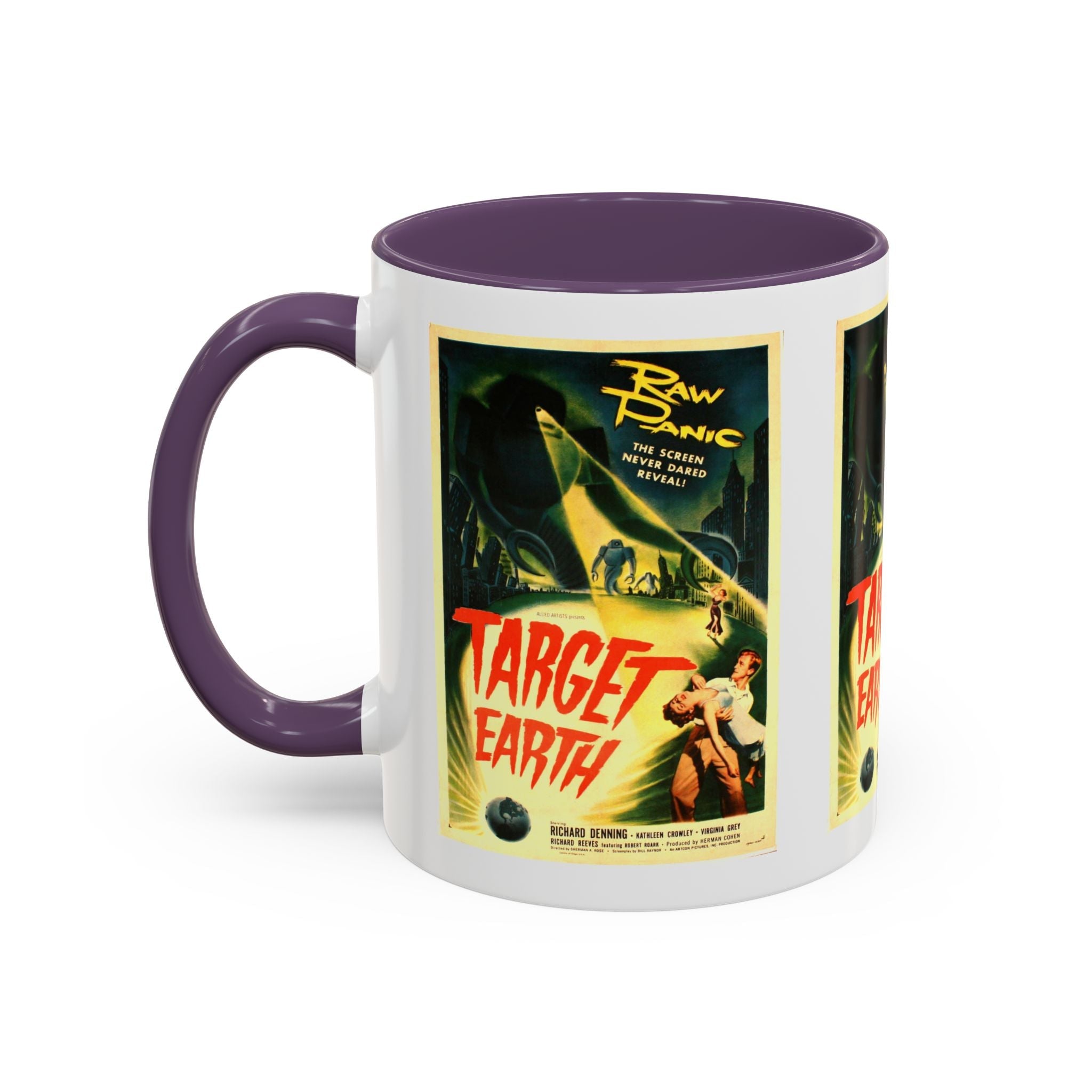 Cult Classic Movie Poster Art Accent Coffee Mug (11, 15oz) - Target Earth 1954 - POPvault