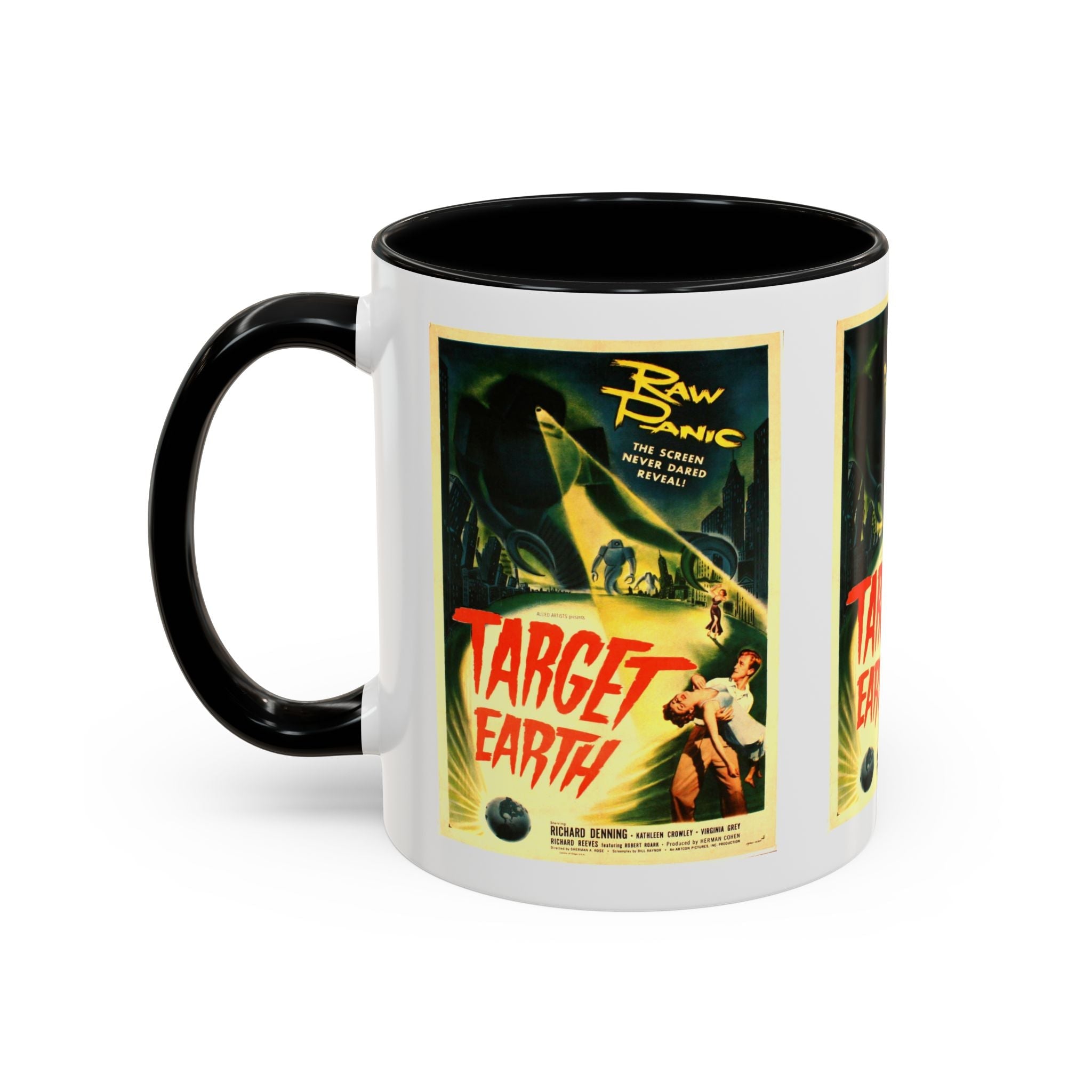 Cult Classic Movie Poster Art Accent Coffee Mug (11, 15oz) - Target Earth 1954 - POPvault