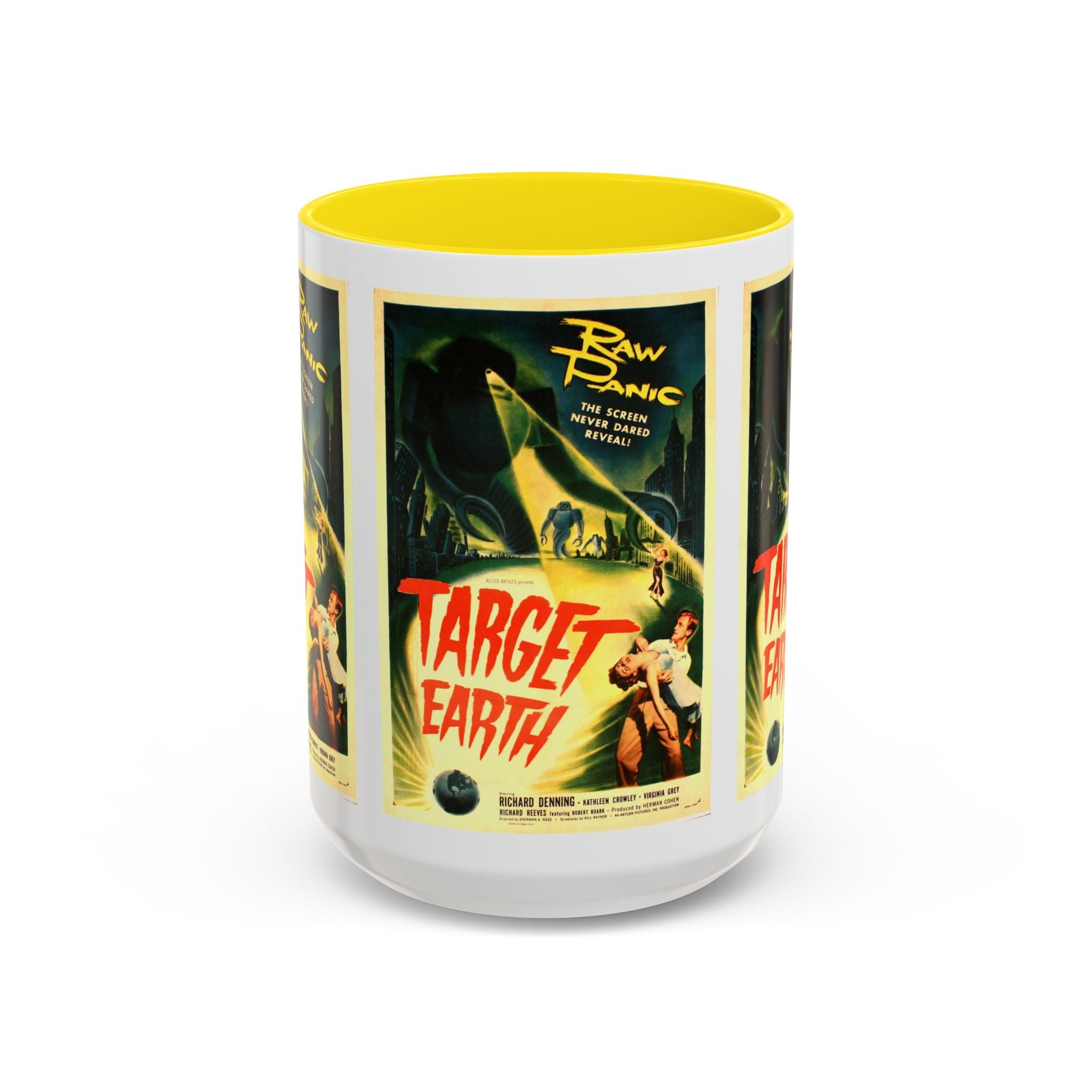 Cult Classic Movie Poster Art Accent Coffee Mug (11, 15oz) - Target Earth 1954 - POPvault