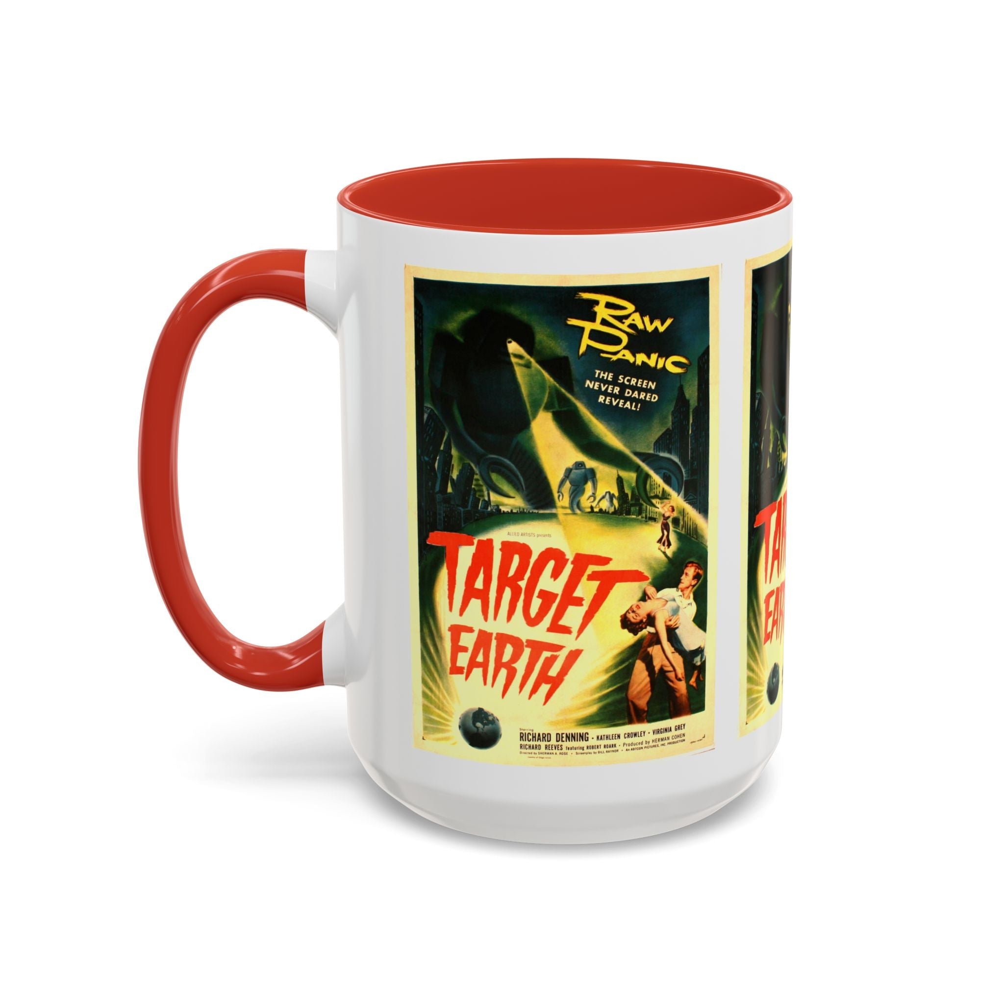 Cult Classic Movie Poster Art Accent Coffee Mug (11, 15oz) - Target Earth 1954 - POPvault
