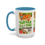 Cult Classic Movie Poster Art Accent Coffee Mug (11, 15oz) - Tarzan Finds A Son 1939 - POPvault