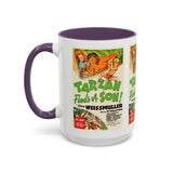 Cult Classic Movie Poster Art Accent Coffee Mug (11, 15oz) - Tarzan Finds A Son 1939 - POPvault
