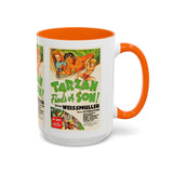 Cult Classic Movie Poster Art Accent Coffee Mug (11, 15oz) - Tarzan Finds A Son 1939 - POPvault
