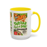 Cult Classic Movie Poster Art Accent Coffee Mug (11, 15oz) - Tarzan Finds A Son 1939 - POPvault
