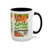 Cult Classic Movie Poster Art Accent Coffee Mug (11, 15oz) - Tarzan Finds A Son 1939 - POPvault