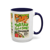 Cult Classic Movie Poster Art Accent Coffee Mug (11, 15oz) - Tarzan Finds A Son 1939 - POPvault