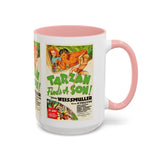 Cult Classic Movie Poster Art Accent Coffee Mug (11, 15oz) - Tarzan Finds A Son 1939 - POPvault