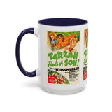 Cult Classic Movie Poster Art Accent Coffee Mug (11, 15oz) - Tarzan Finds A Son 1939 - POPvault