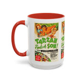 Cult Classic Movie Poster Art Accent Coffee Mug (11, 15oz) - Tarzan Finds A Son 1939 - POPvault