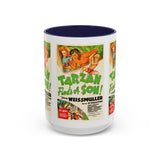 Cult Classic Movie Poster Art Accent Coffee Mug (11, 15oz) - Tarzan Finds A Son 1939 - POPvault