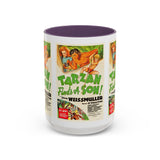 Cult Classic Movie Poster Art Accent Coffee Mug (11, 15oz) - Tarzan Finds A Son 1939 - POPvault