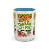 Cult Classic Movie Poster Art Accent Coffee Mug (11, 15oz) - Tarzan Finds A Son 1939 - POPvault