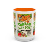 Cult Classic Movie Poster Art Accent Coffee Mug (11, 15oz) - Tarzan Finds A Son 1939 - POPvault