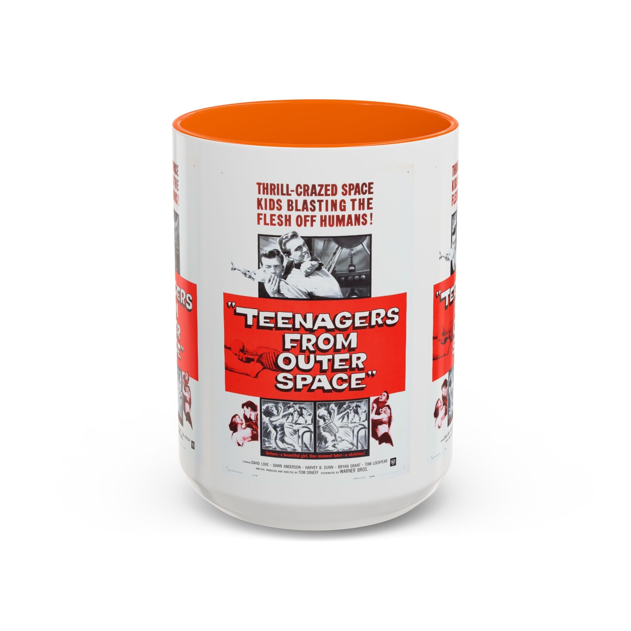 Cult Classic Movie Poster Art Accent Coffee Mug (11, 15oz) - Teenagers From Outer Space 1959 - POPvault