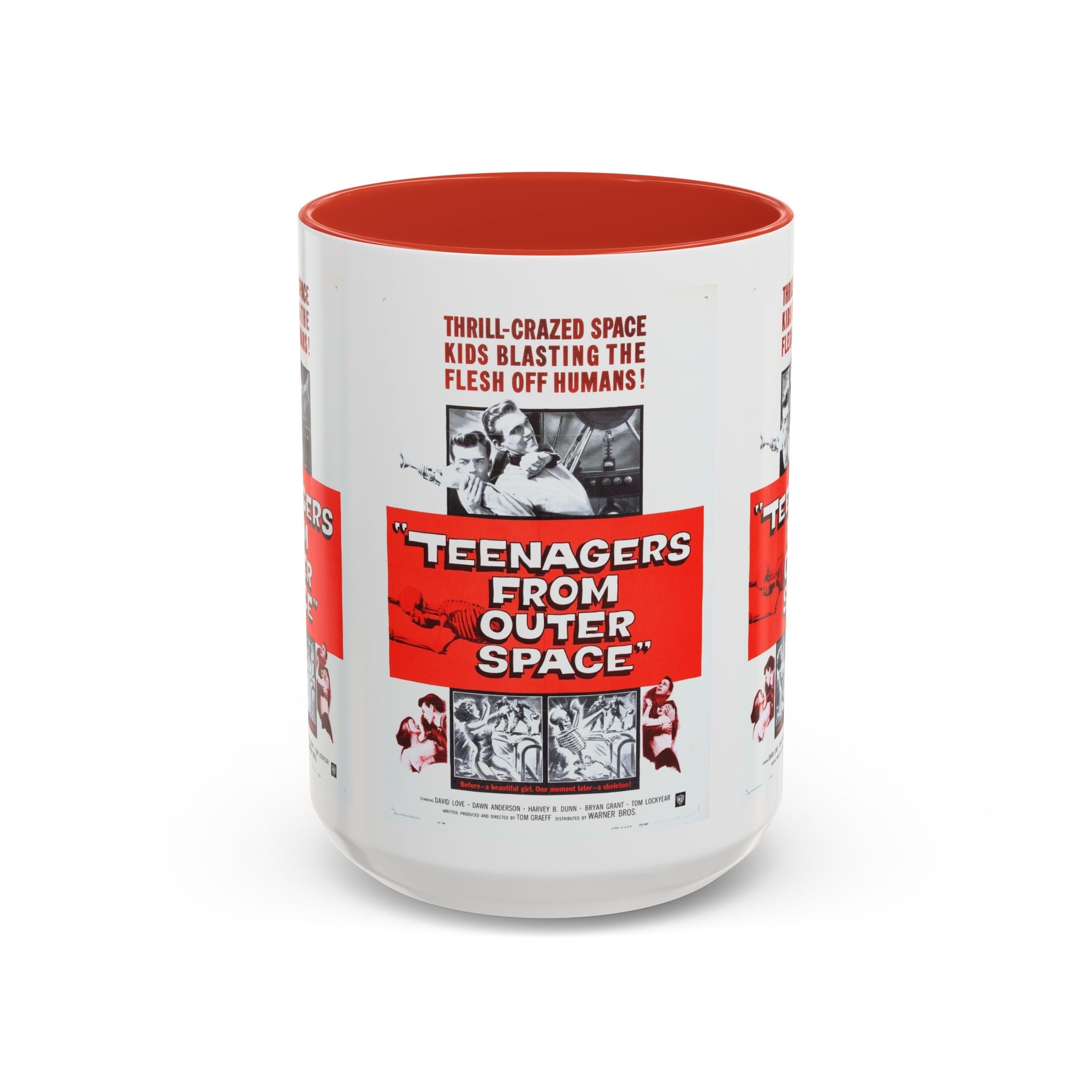 Cult Classic Movie Poster Art Accent Coffee Mug (11, 15oz) - Teenagers From Outer Space 1959 - POPvault