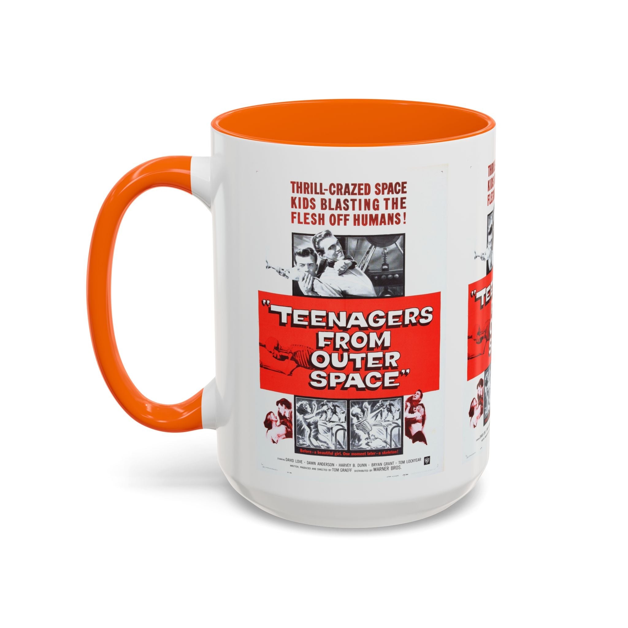 Cult Classic Movie Poster Art Accent Coffee Mug (11, 15oz) - Teenagers From Outer Space 1959 - POPvault