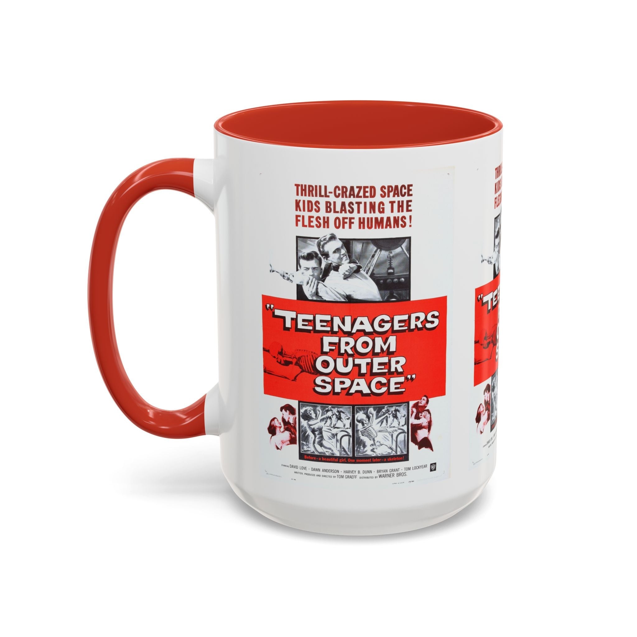 Cult Classic Movie Poster Art Accent Coffee Mug (11, 15oz) - Teenagers From Outer Space 1959 - POPvault