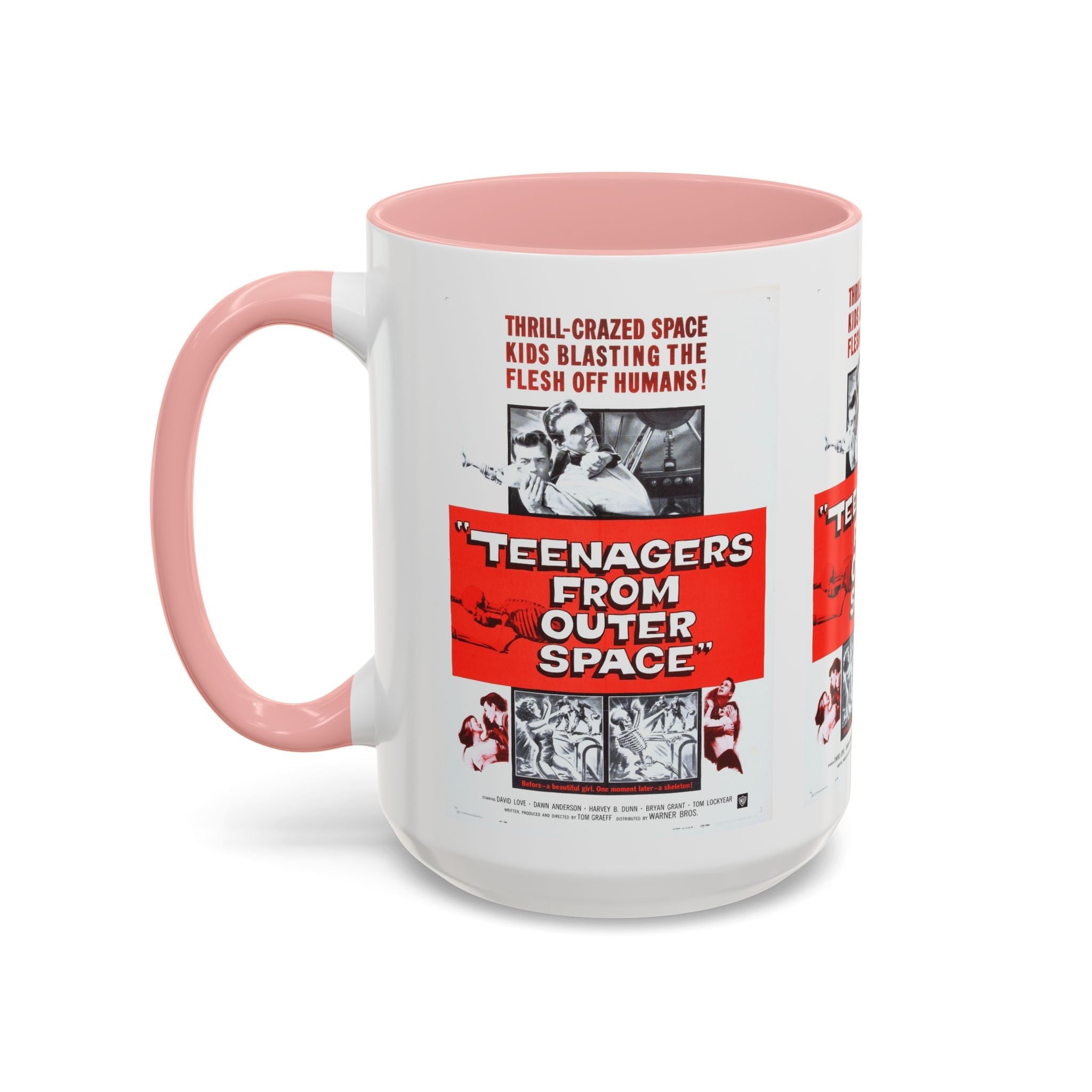 Cult Classic Movie Poster Art Accent Coffee Mug (11, 15oz) - Teenagers From Outer Space 1959 - POPvault