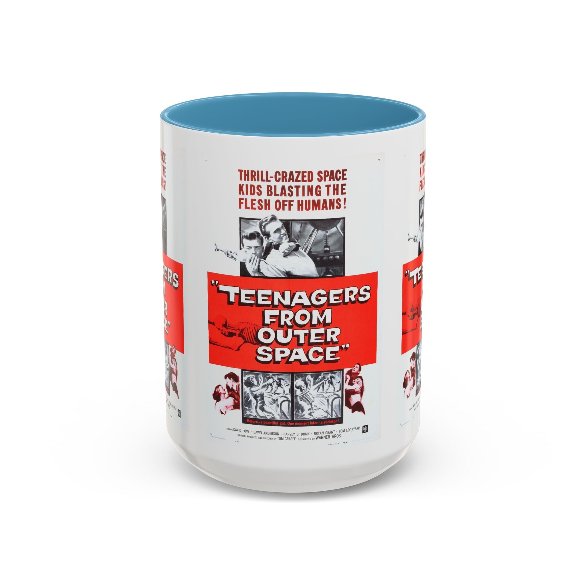 Cult Classic Movie Poster Art Accent Coffee Mug (11, 15oz) - Teenagers From Outer Space 1959 - POPvault