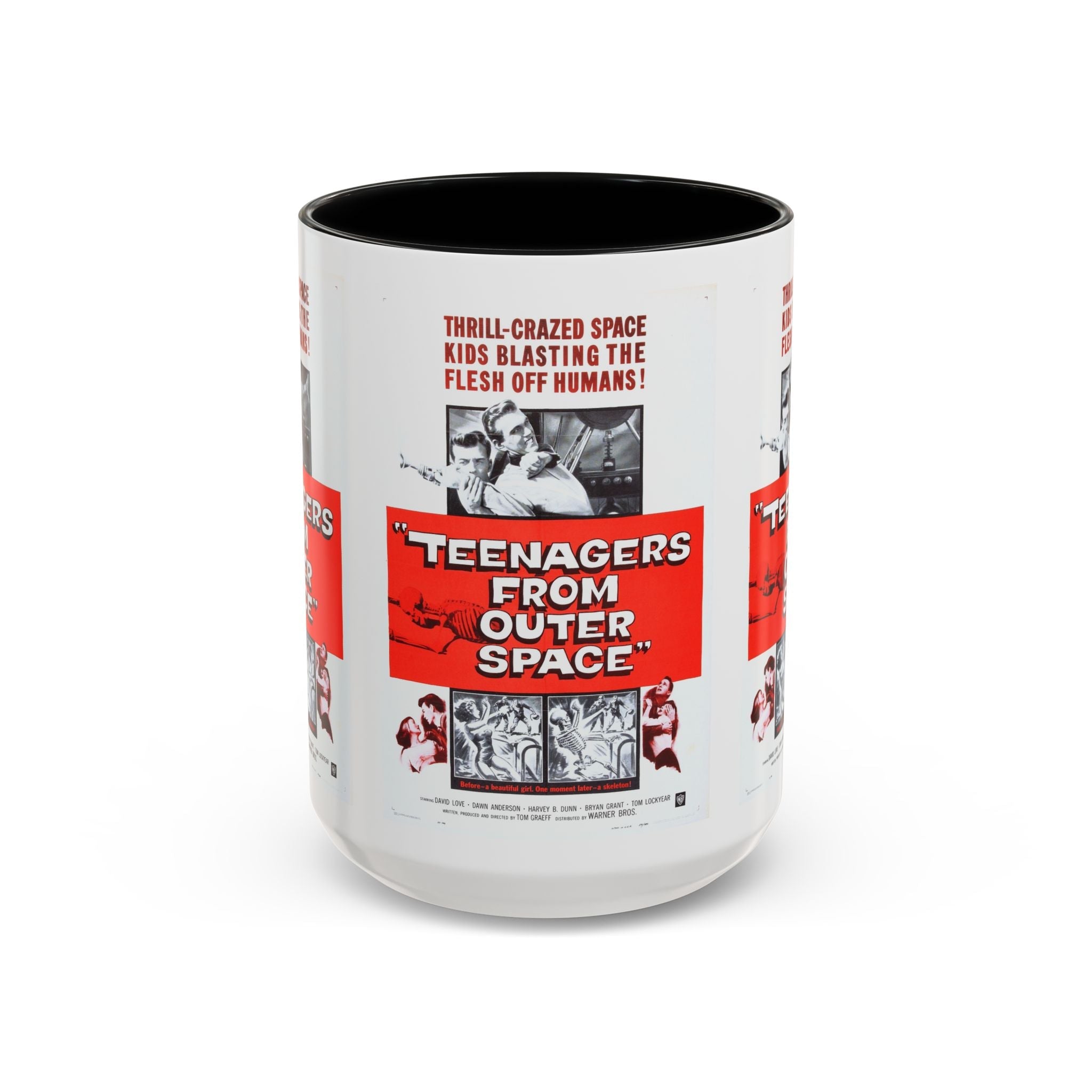 Cult Classic Movie Poster Art Accent Coffee Mug (11, 15oz) - Teenagers From Outer Space 1959 - POPvault