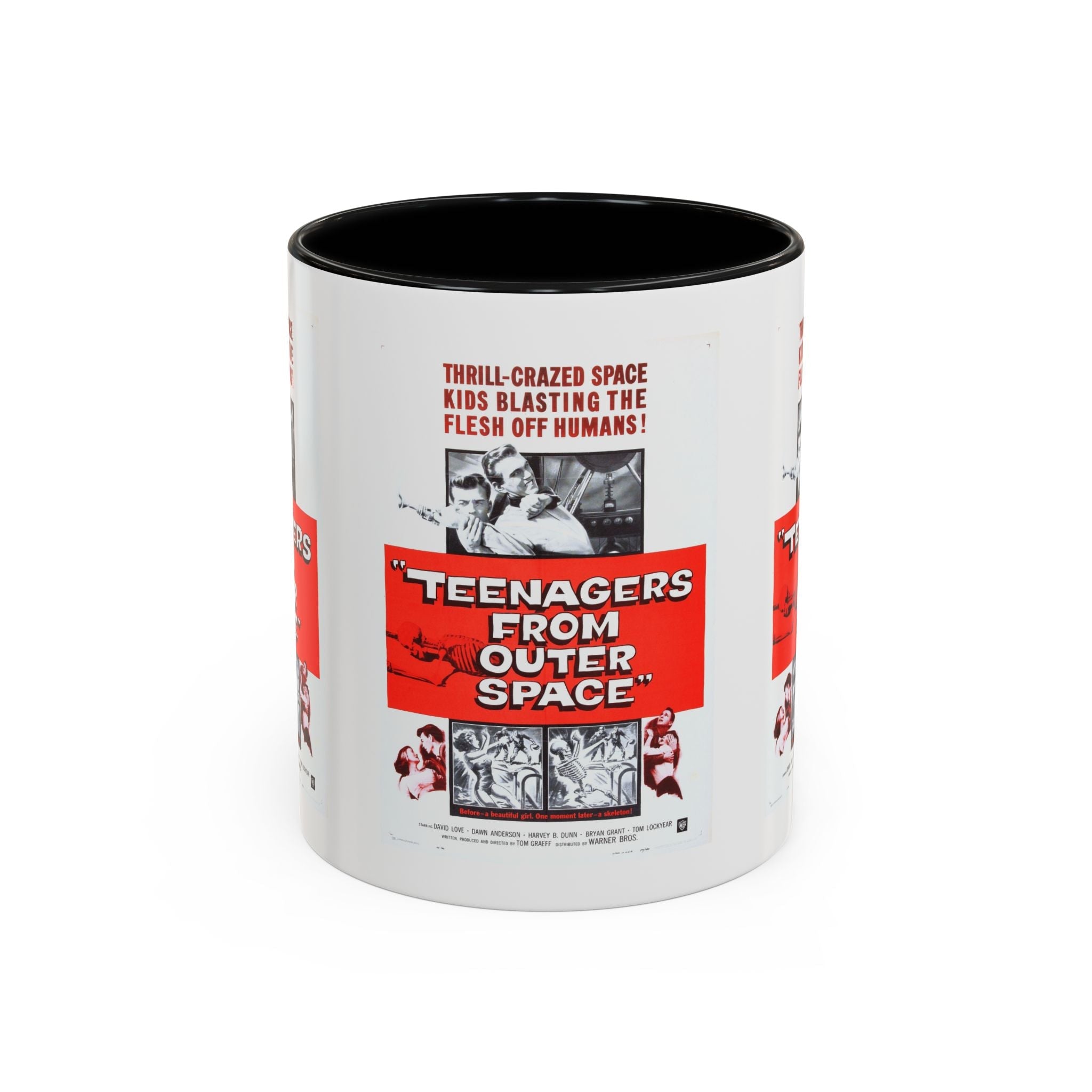Cult Classic Movie Poster Art Accent Coffee Mug (11, 15oz) - Teenagers From Outer Space 1959 - POPvault