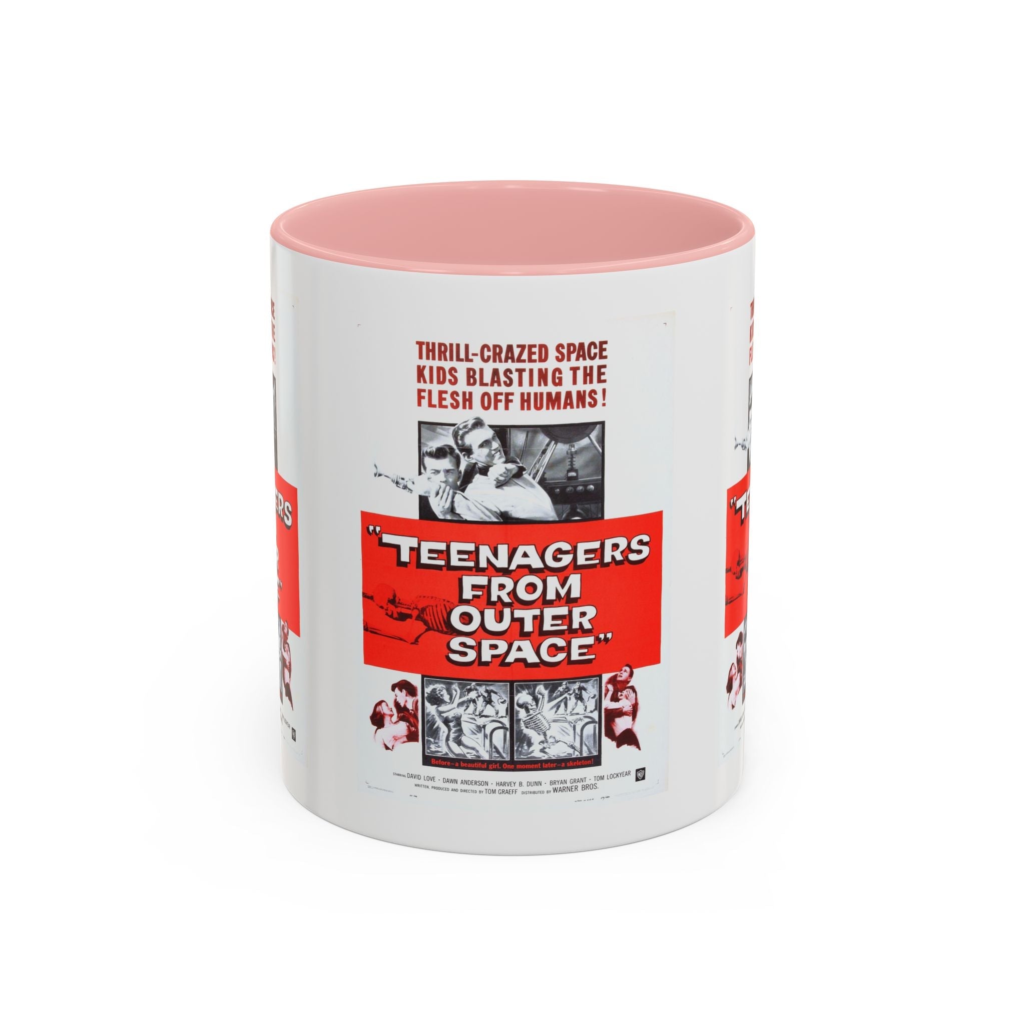 Cult Classic Movie Poster Art Accent Coffee Mug (11, 15oz) - Teenagers From Outer Space 1959 - POPvault