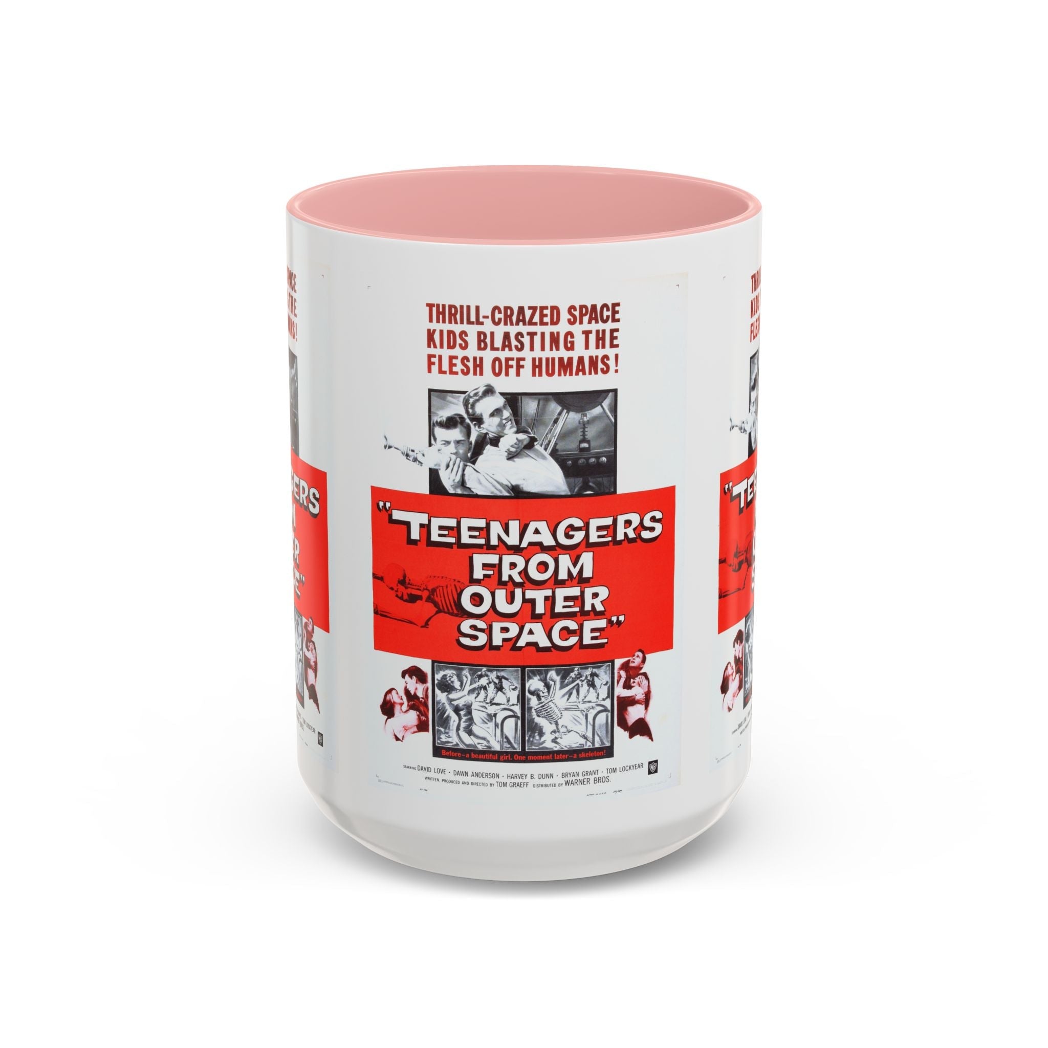 Cult Classic Movie Poster Art Accent Coffee Mug (11, 15oz) - Teenagers From Outer Space 1959 - POPvault
