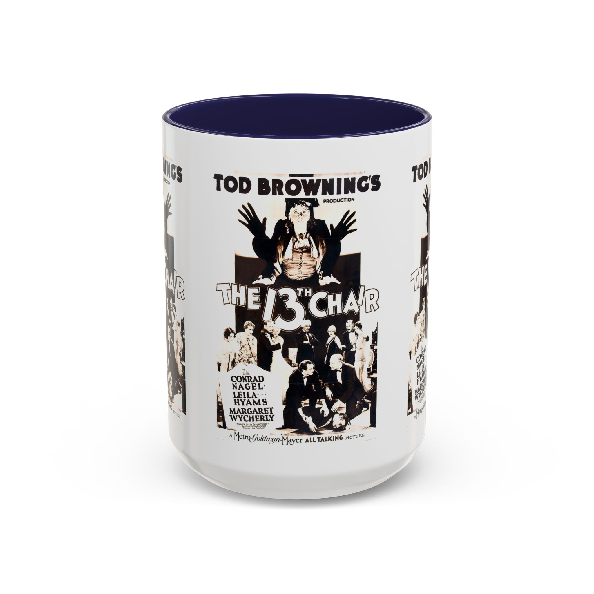 Cult Classic Movie Poster Art Accent Coffee Mug (11, 15oz) - The 13th Chair 1937 - POPvault