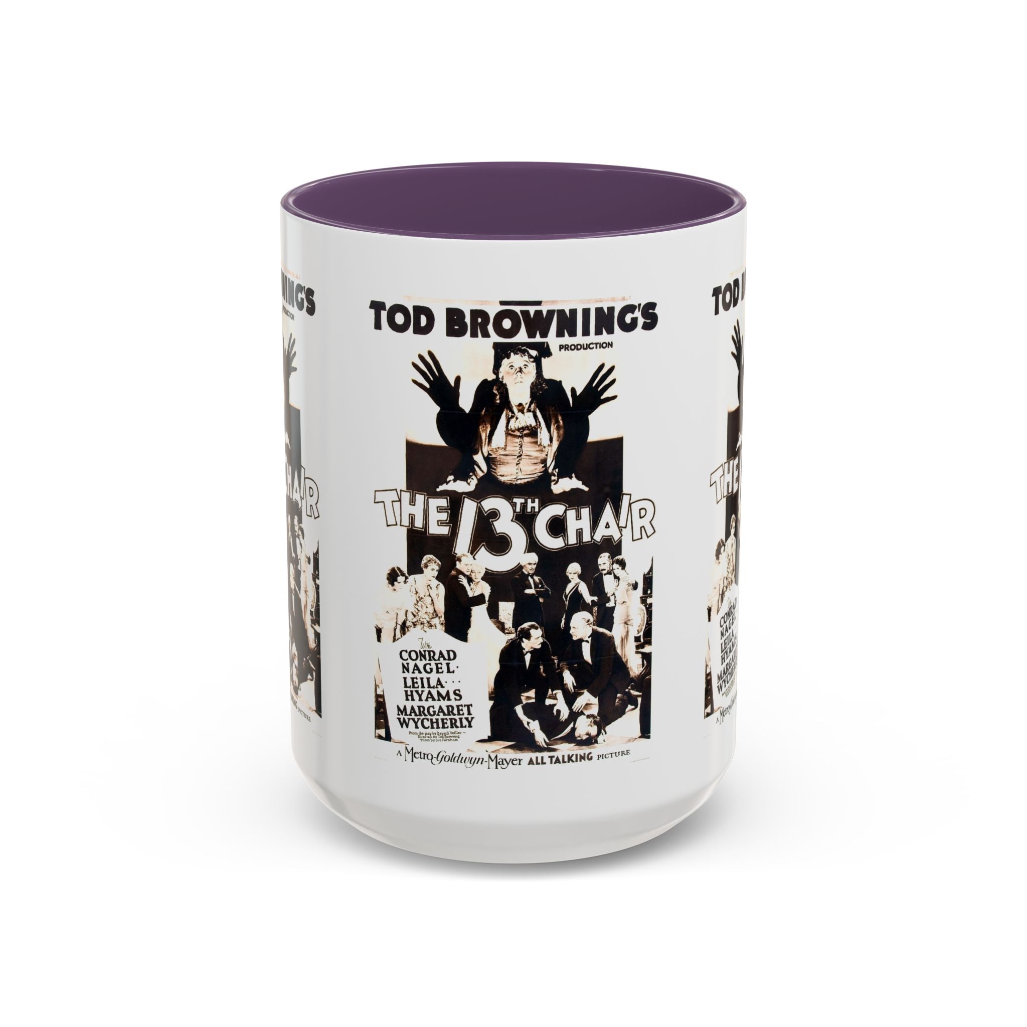 Cult Classic Movie Poster Art Accent Coffee Mug (11, 15oz) - The 13th Chair 1937 - POPvault