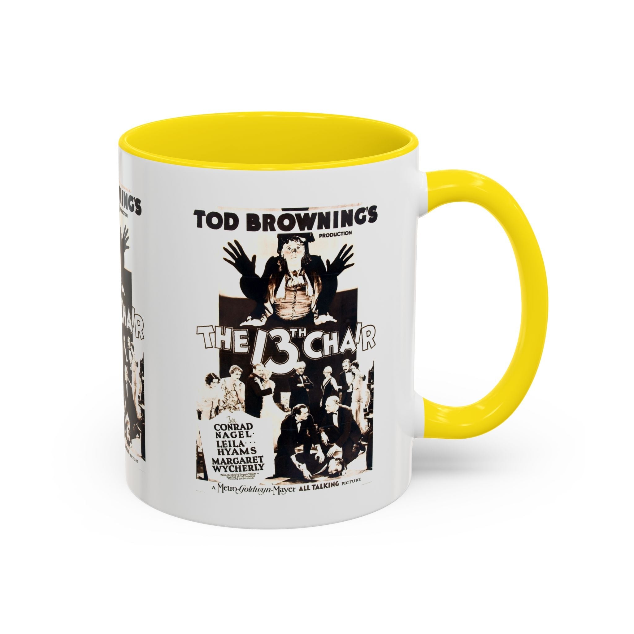 Cult Classic Movie Poster Art Accent Coffee Mug (11, 15oz) - The 13th Chair 1937 - POPvault