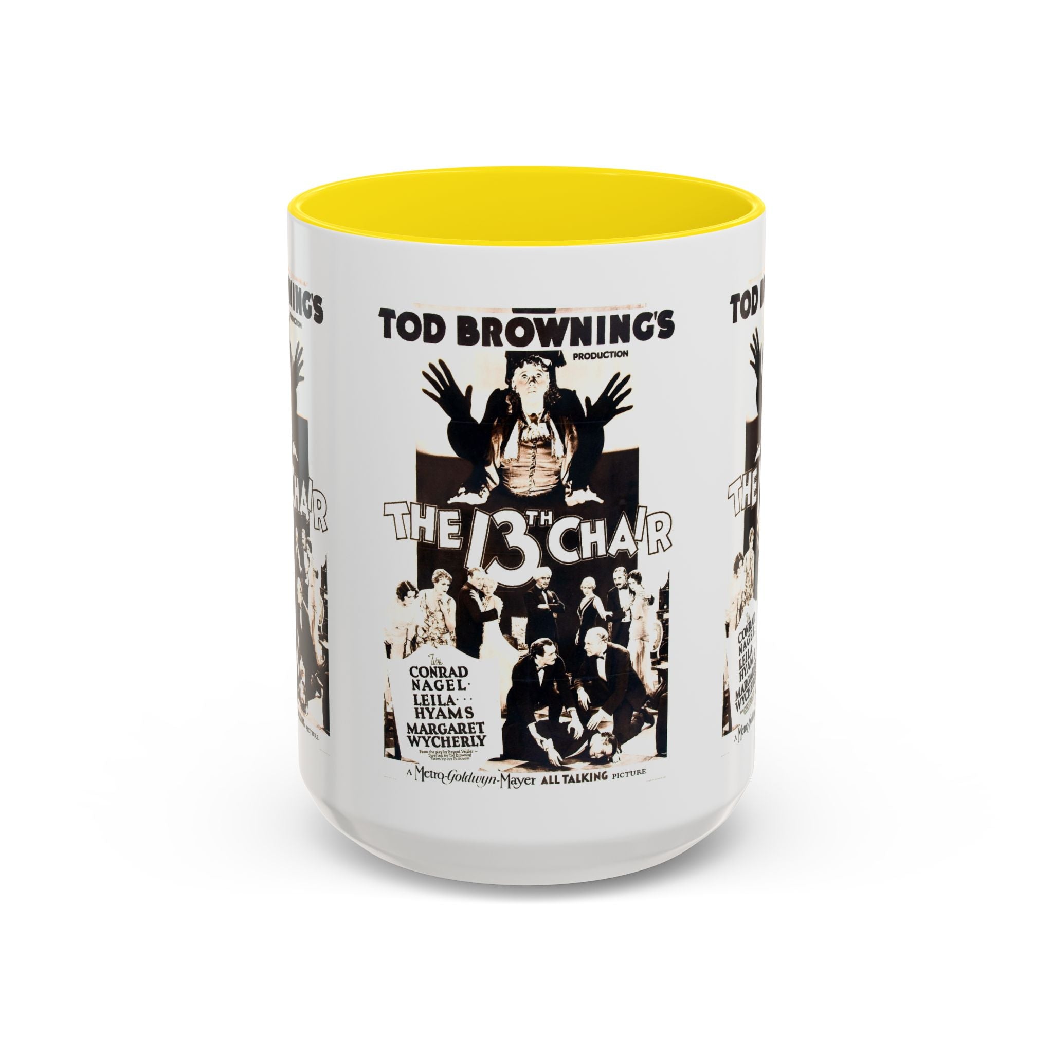 Cult Classic Movie Poster Art Accent Coffee Mug (11, 15oz) - The 13th Chair 1937 - POPvault