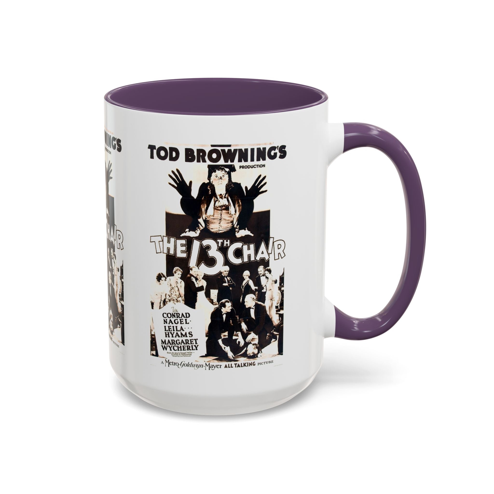 Cult Classic Movie Poster Art Accent Coffee Mug (11, 15oz) - The 13th Chair 1937 - POPvault
