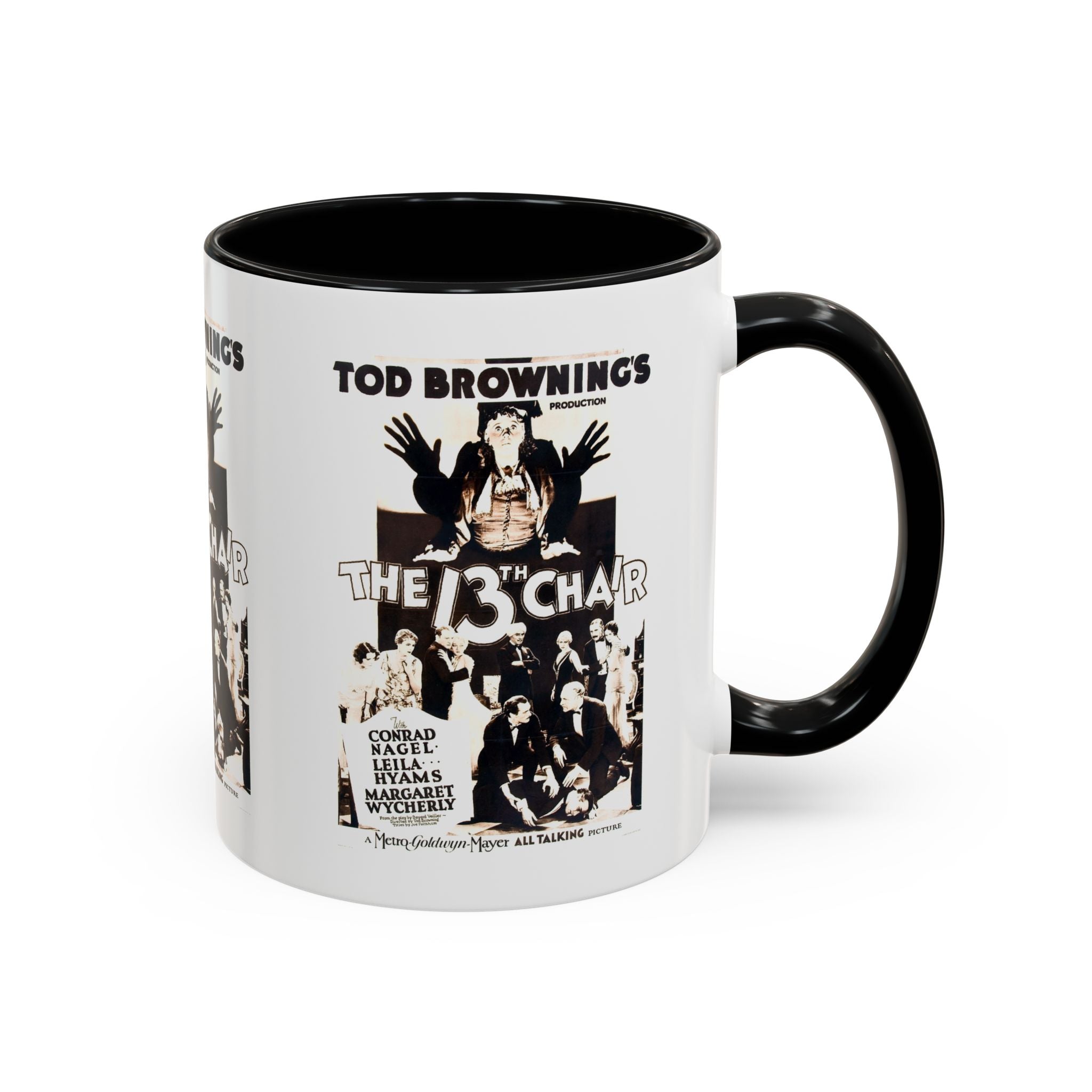 Cult Classic Movie Poster Art Accent Coffee Mug (11, 15oz) - The 13th Chair 1937 - POPvault