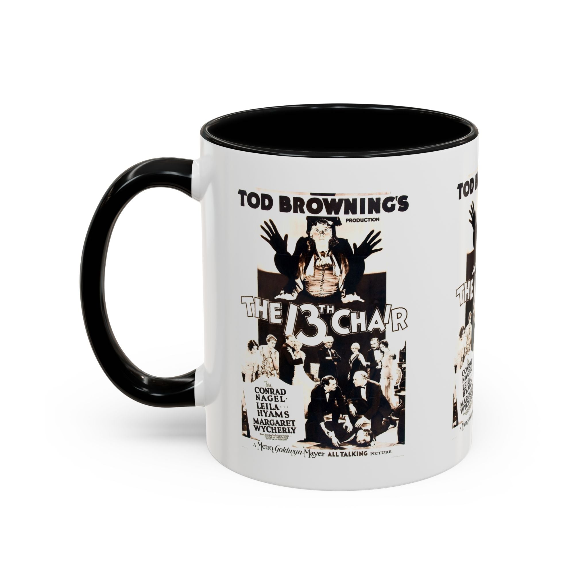 Cult Classic Movie Poster Art Accent Coffee Mug (11, 15oz) - The 13th Chair 1937 - POPvault