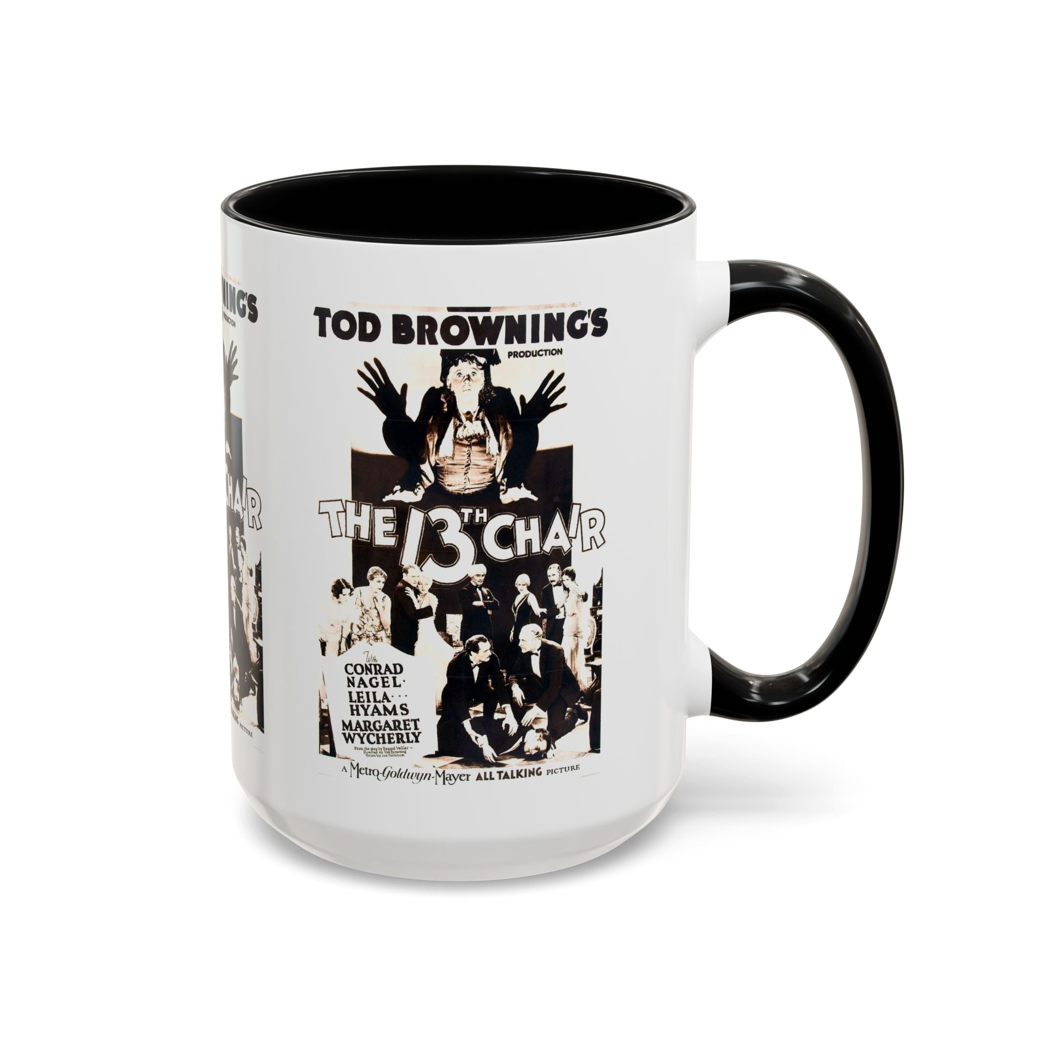 Cult Classic Movie Poster Art Accent Coffee Mug (11, 15oz) - The 13th Chair 1937 - POPvault