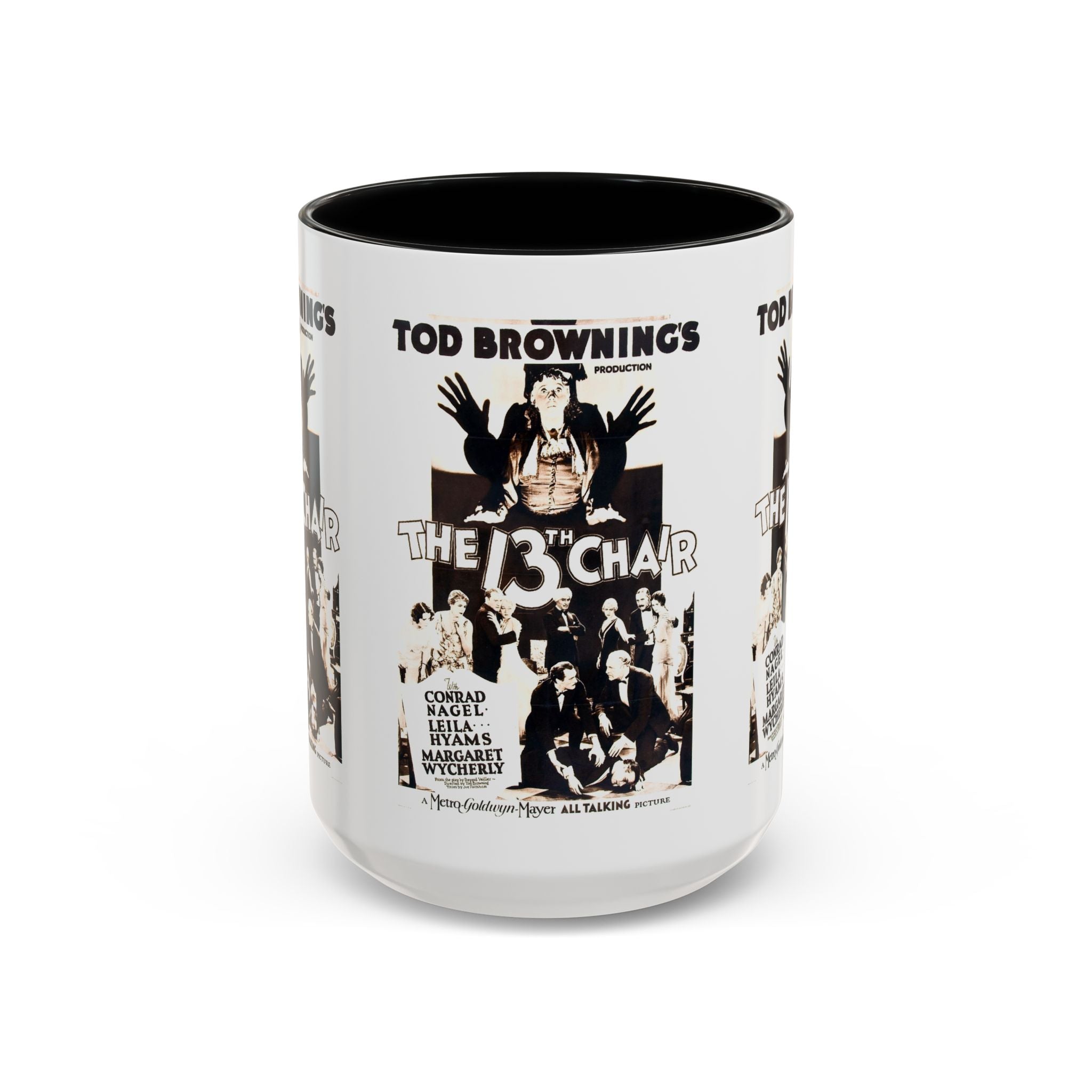Cult Classic Movie Poster Art Accent Coffee Mug (11, 15oz) - The 13th Chair 1937 - POPvault