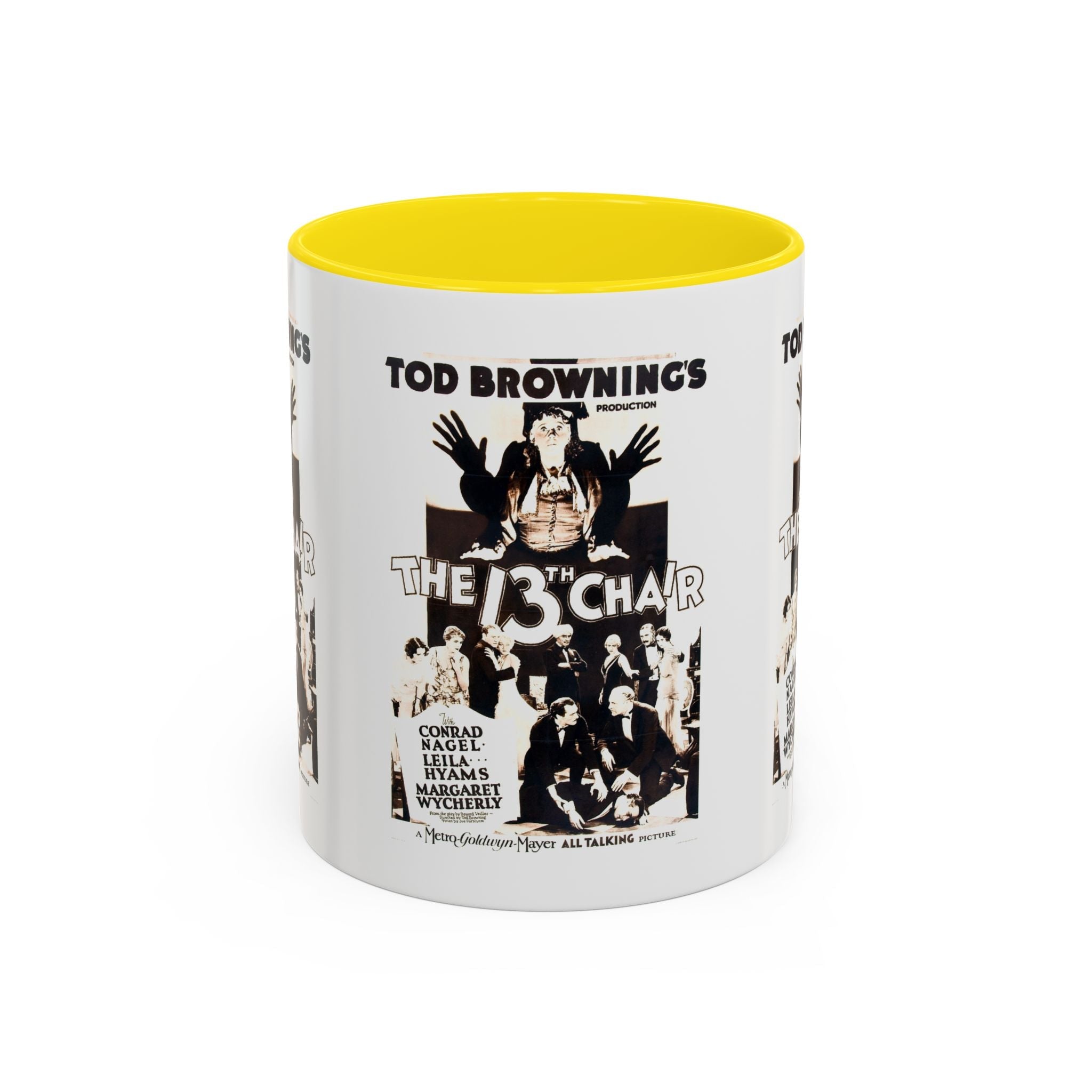 Cult Classic Movie Poster Art Accent Coffee Mug (11, 15oz) - The 13th Chair 1937 - POPvault