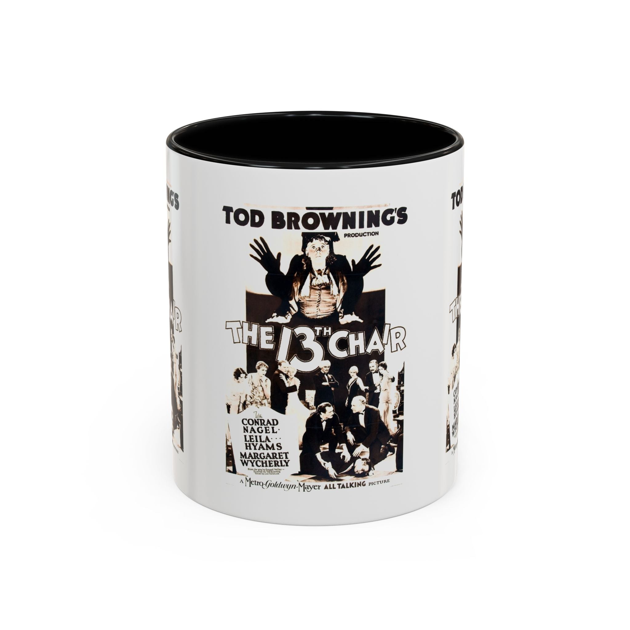 Cult Classic Movie Poster Art Accent Coffee Mug (11, 15oz) - The 13th Chair 1937 - POPvault