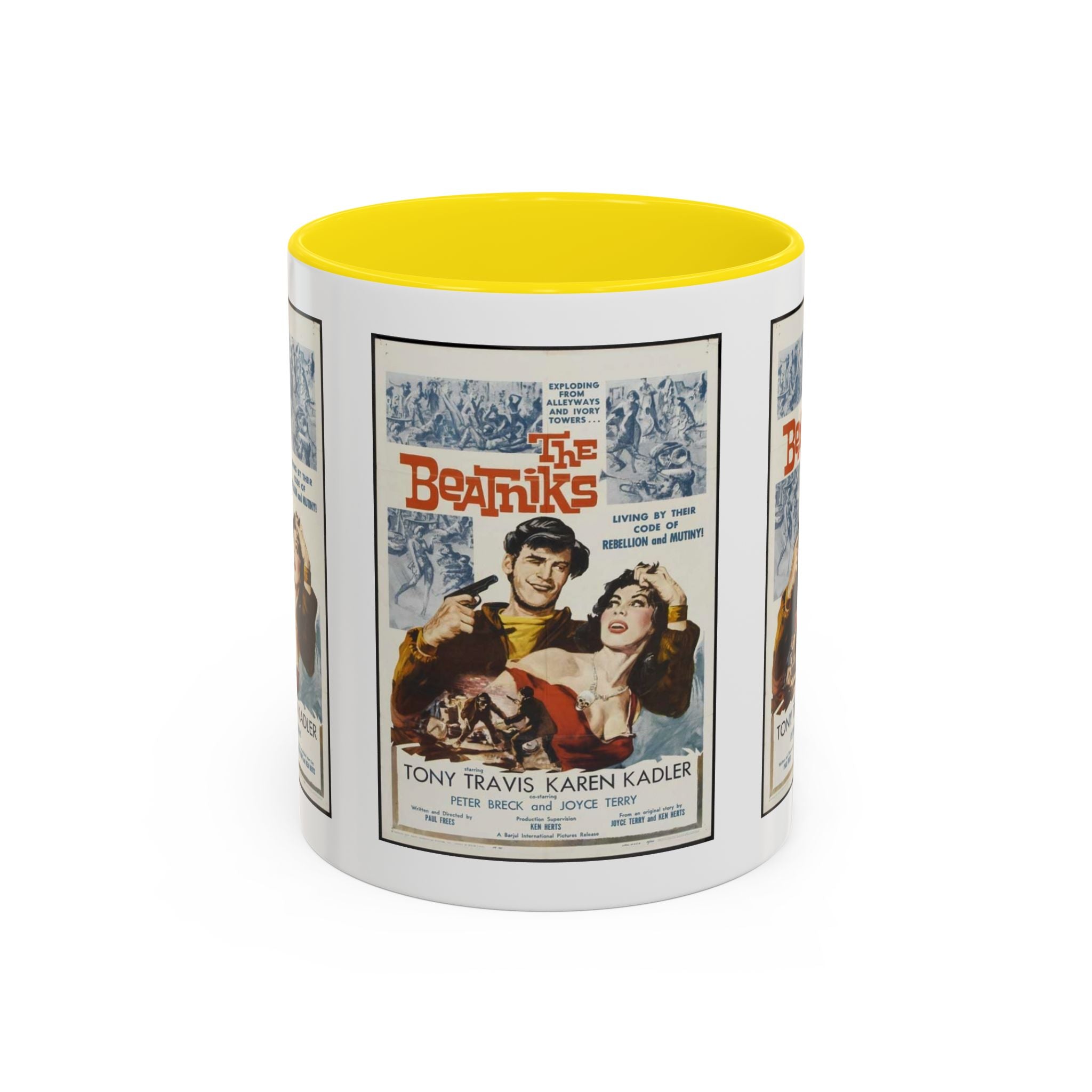 Cult Classic Movie Poster Art Accent Coffee Mug (11, 15oz) - The Beatniks 1959 - POPvault