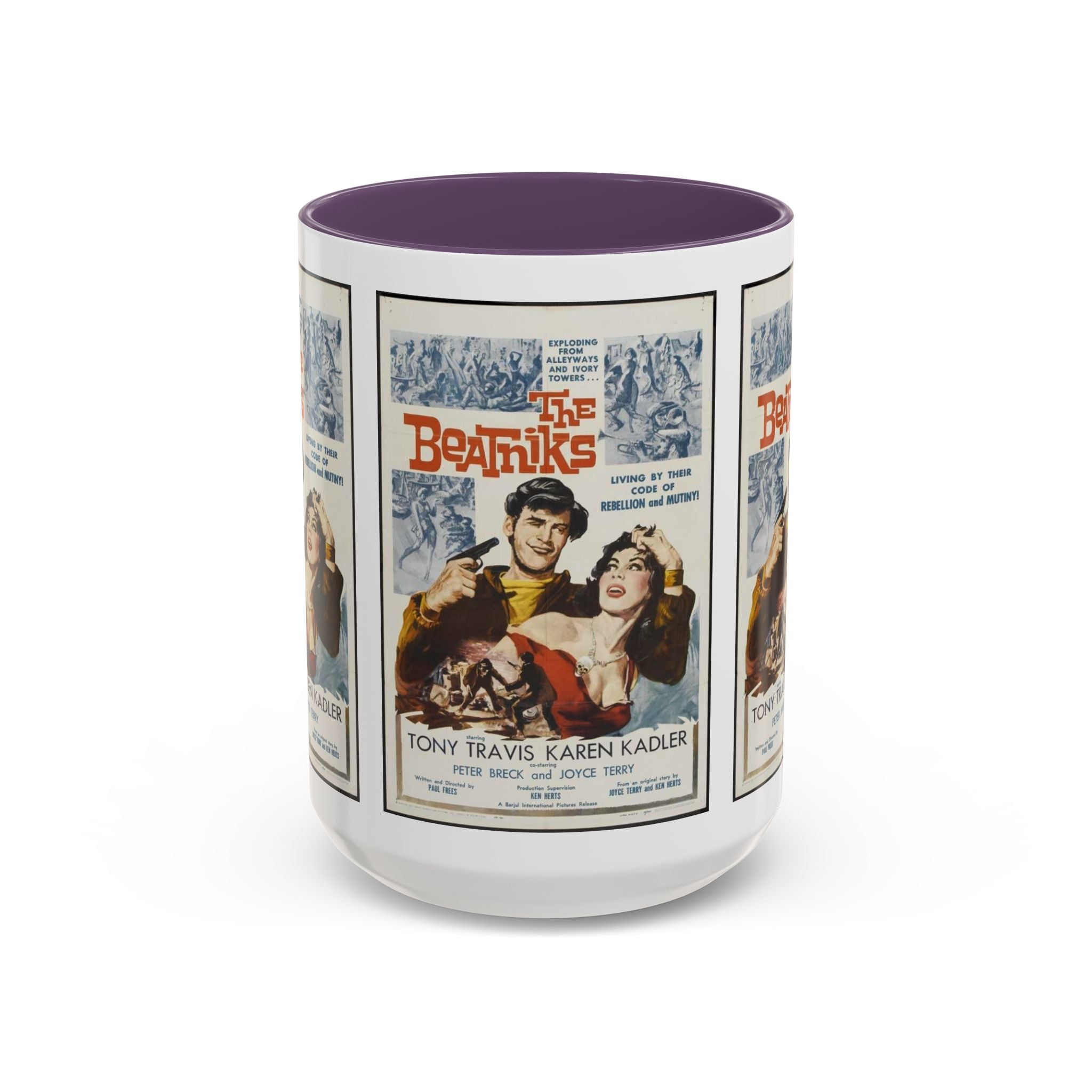 Cult Classic Movie Poster Art Accent Coffee Mug (11, 15oz) - The Beatniks 1959 - POPvault