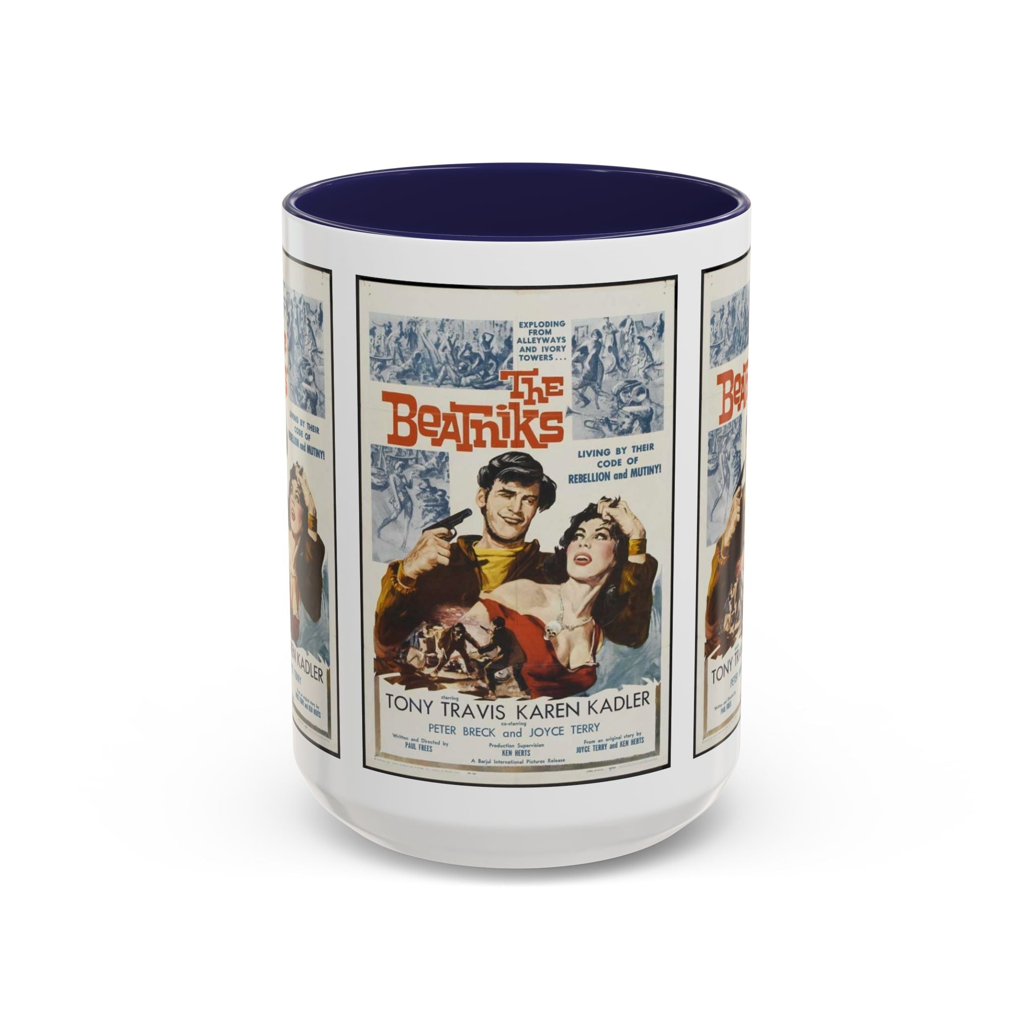 Cult Classic Movie Poster Art Accent Coffee Mug (11, 15oz) - The Beatniks 1959 - POPvault