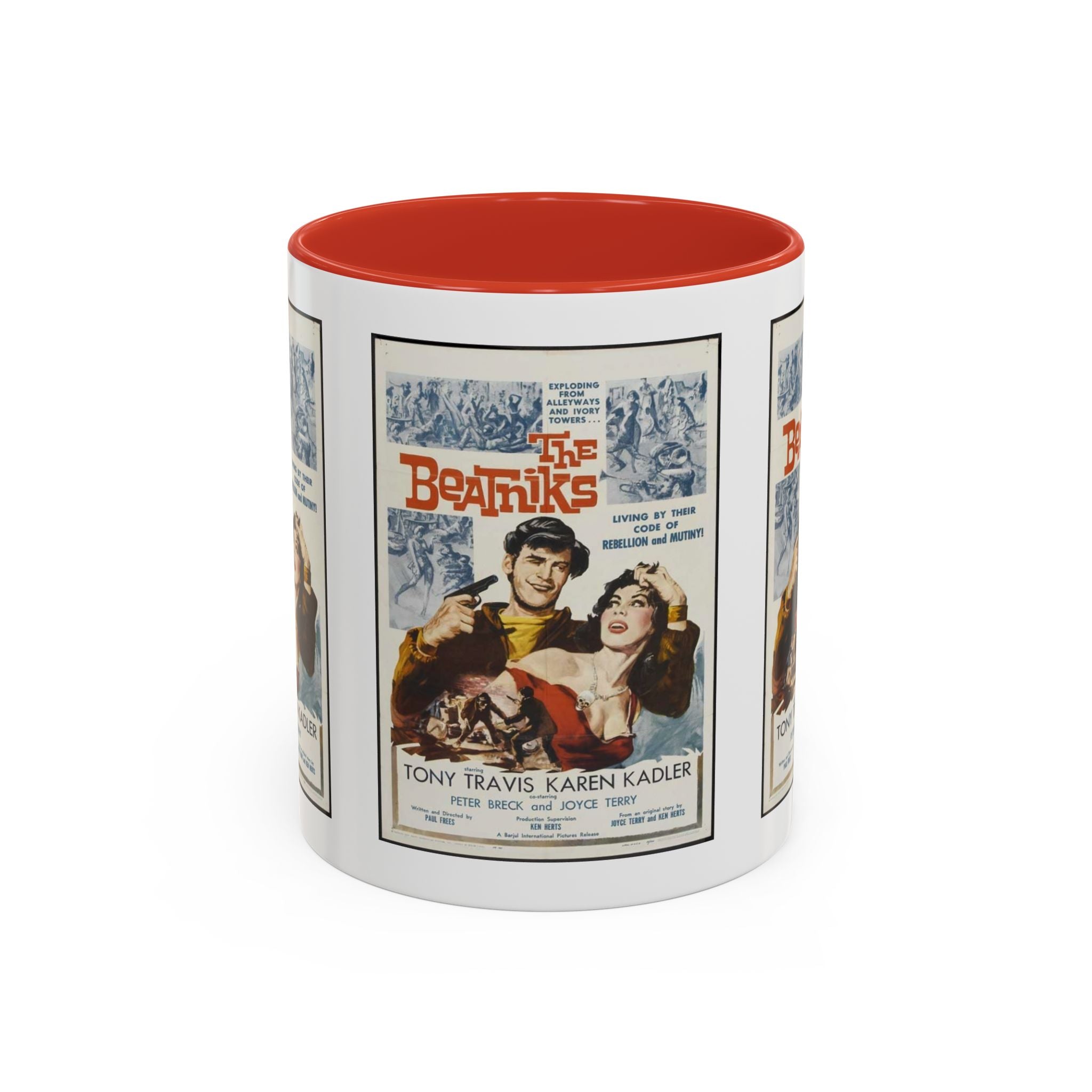 Cult Classic Movie Poster Art Accent Coffee Mug (11, 15oz) - The Beatniks 1959 - POPvault