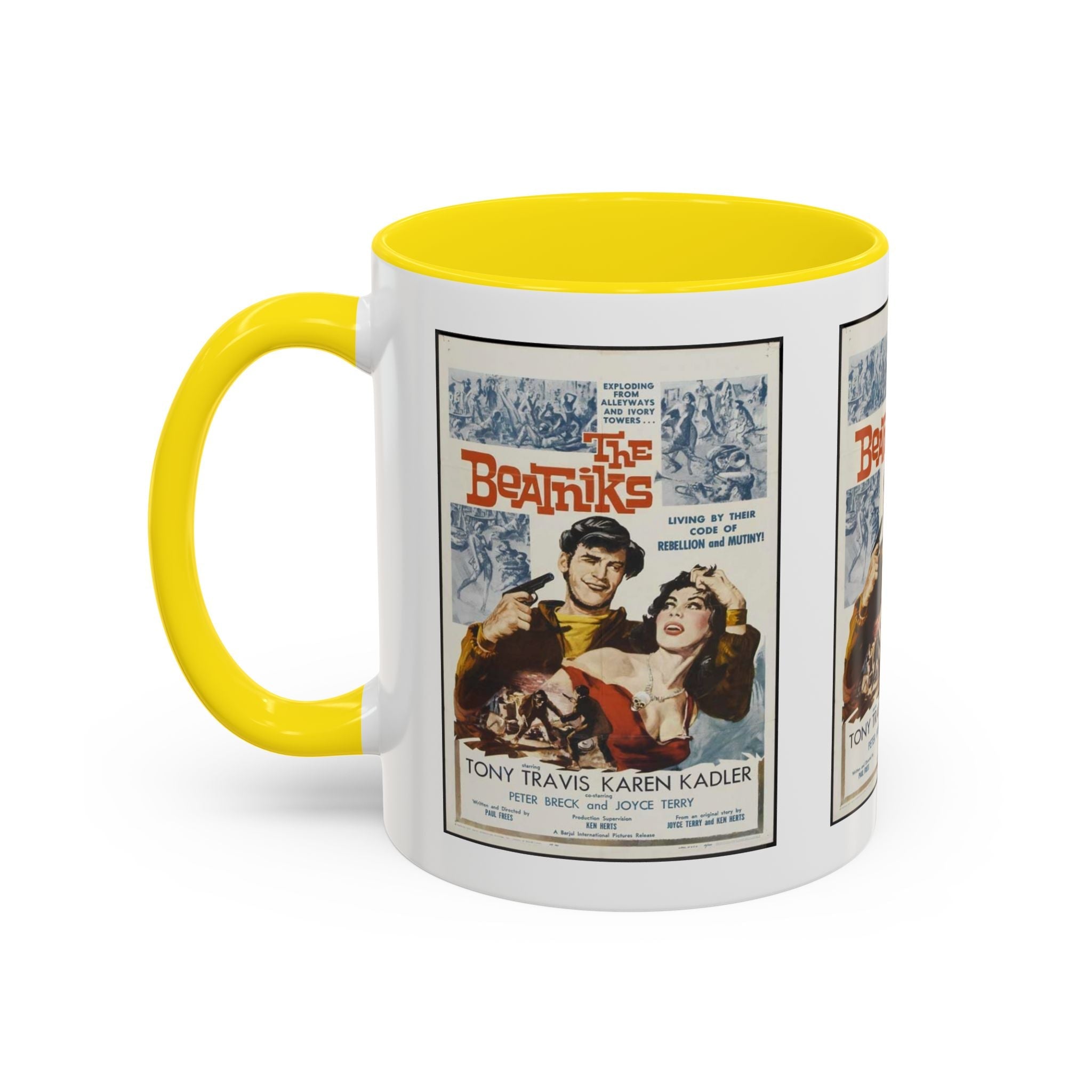 Cult Classic Movie Poster Art Accent Coffee Mug (11, 15oz) - The Beatniks 1959 - POPvault