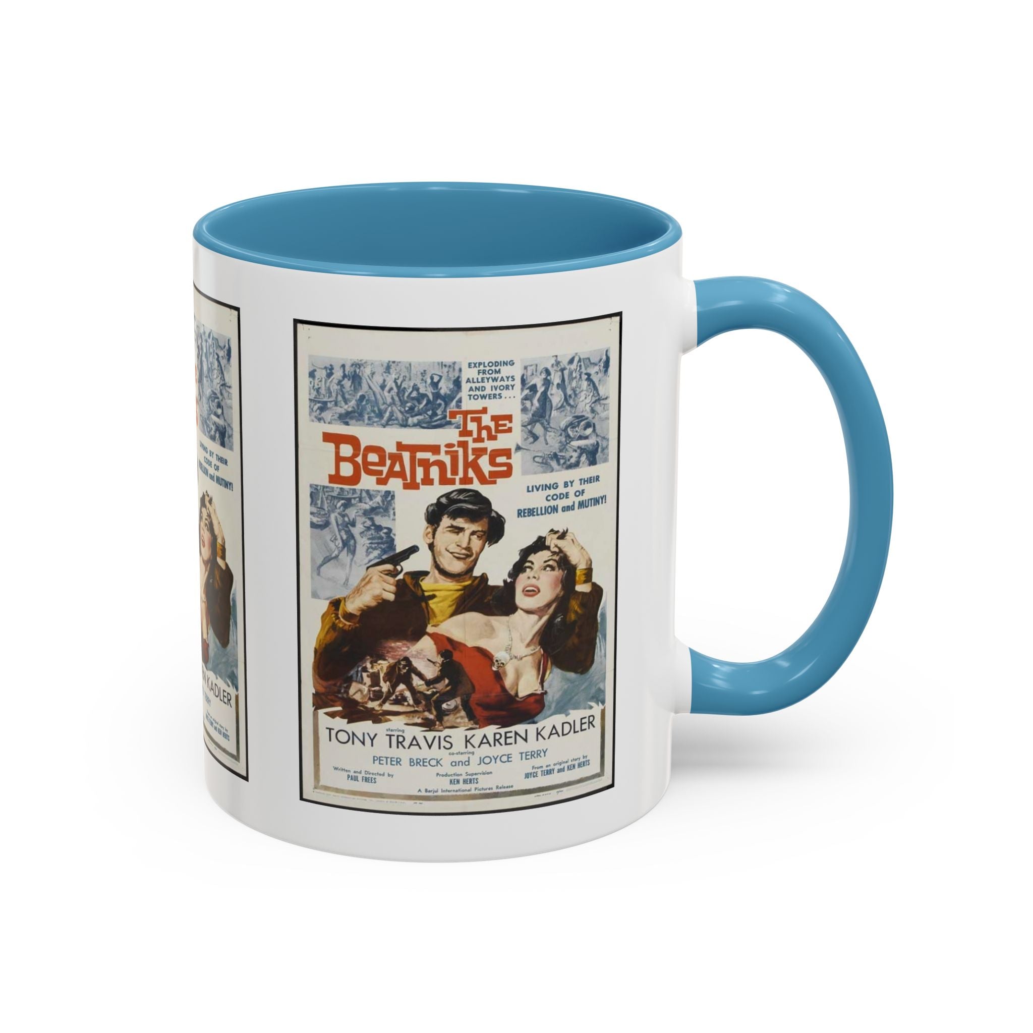 Cult Classic Movie Poster Art Accent Coffee Mug (11, 15oz) - The Beatniks 1959 - POPvault