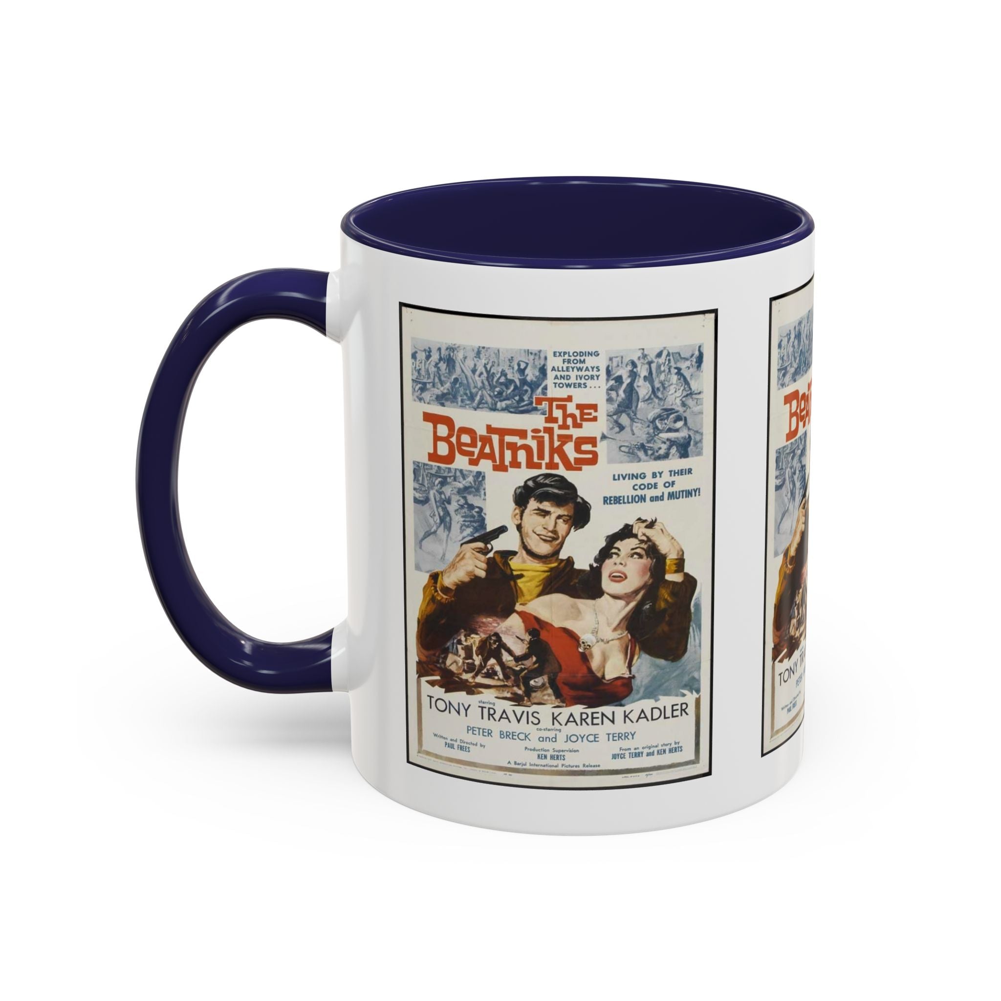Cult Classic Movie Poster Art Accent Coffee Mug (11, 15oz) - The Beatniks 1959 - POPvault